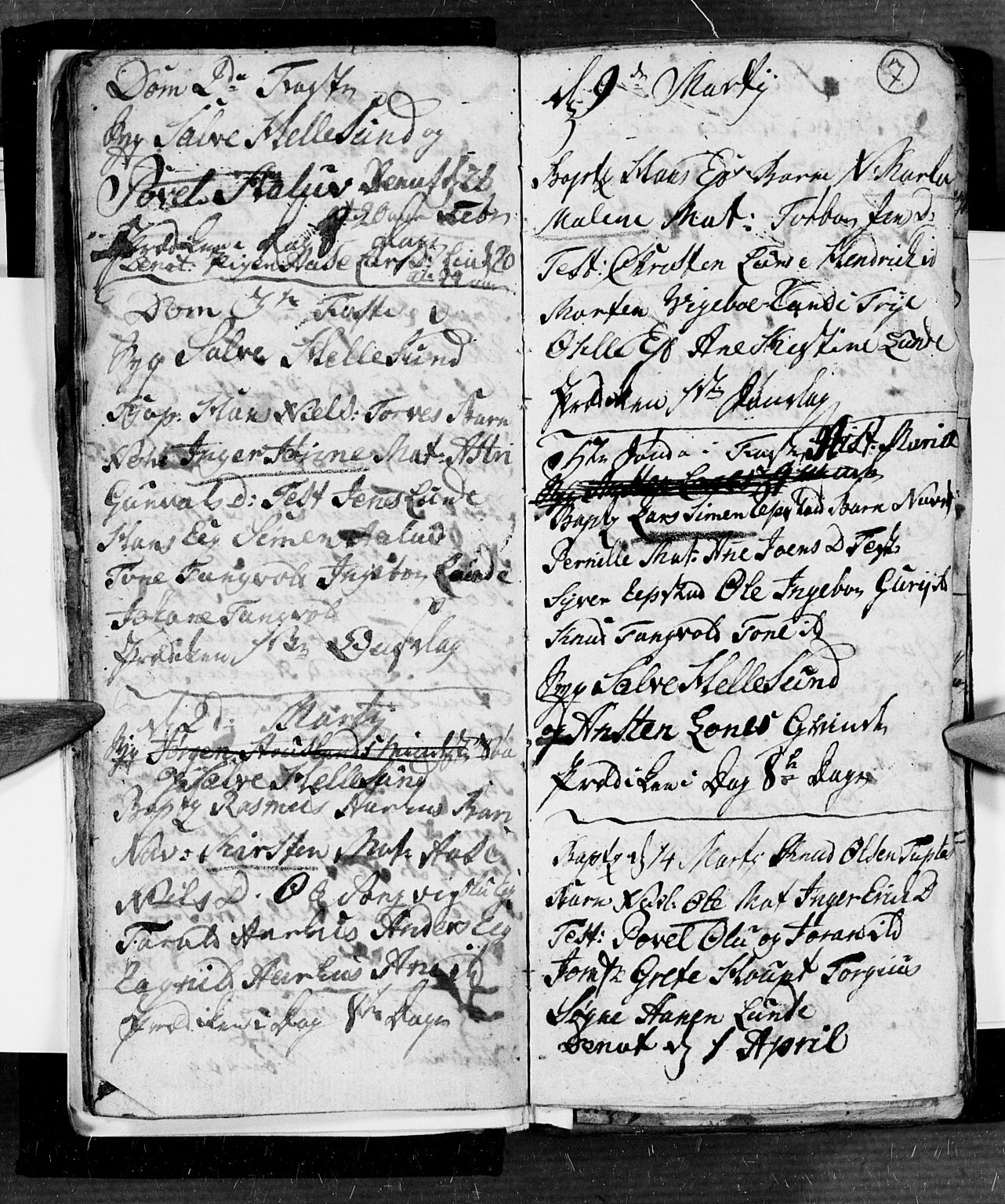 Søgne sokneprestkontor, AV/SAK-1111-0037/F/Fb/Fbb/L0001: Parish register (copy) no. B 1, 1779-1802, p. 7