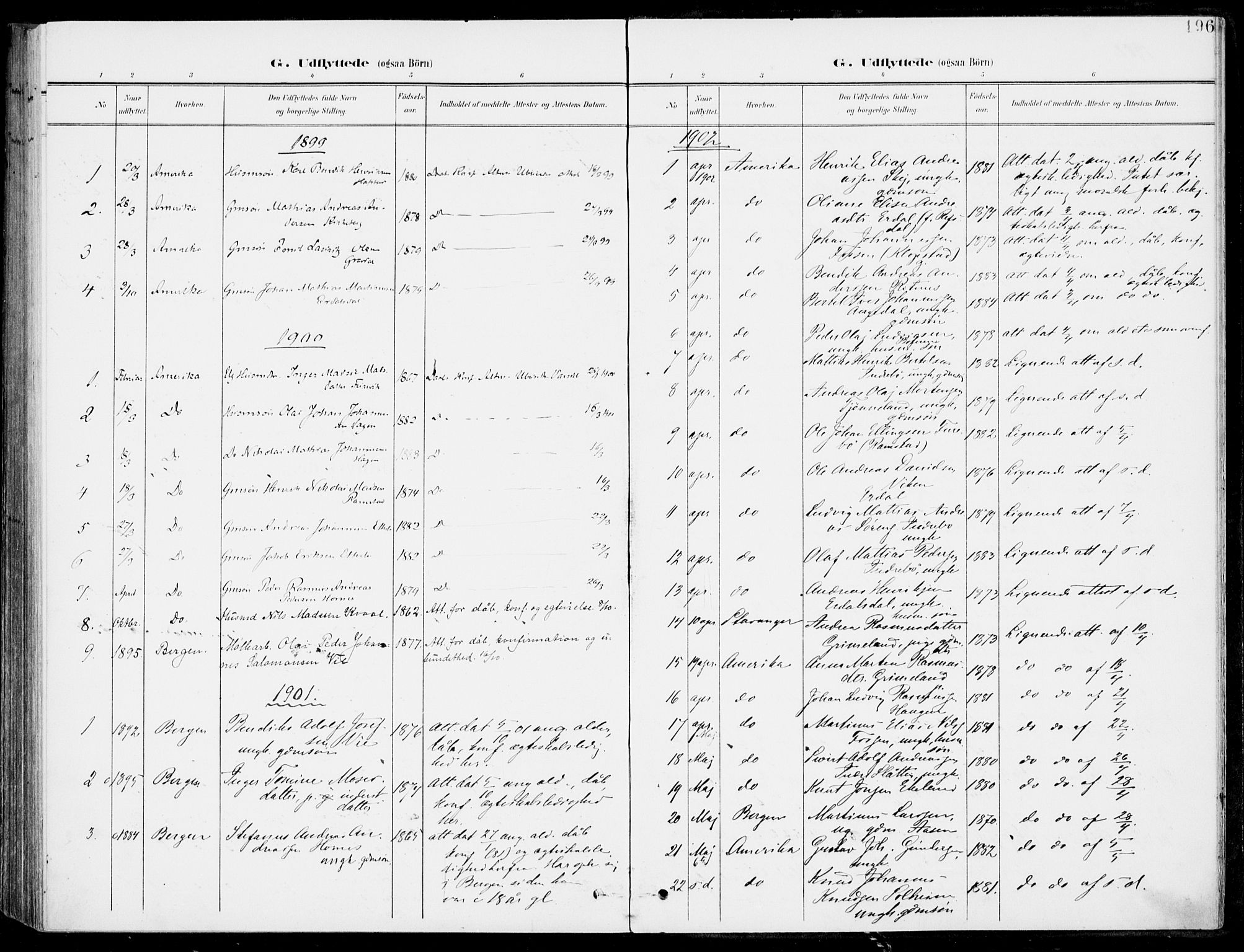 Førde sokneprestembete, AV/SAB-A-79901/H/Haa/Haab/L0002: Parish register (official) no. B  2, 1899-1920, p. 196