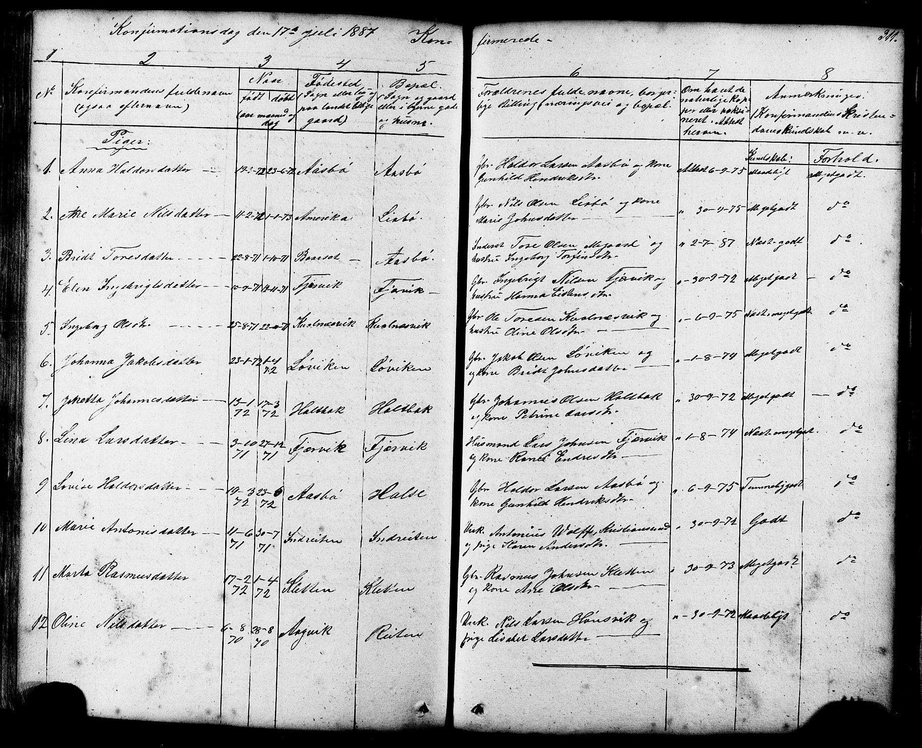 Ministerialprotokoller, klokkerbøker og fødselsregistre - Møre og Romsdal, SAT/A-1454/576/L0890: Parish register (copy) no. 576C01, 1837-1908, p. 311