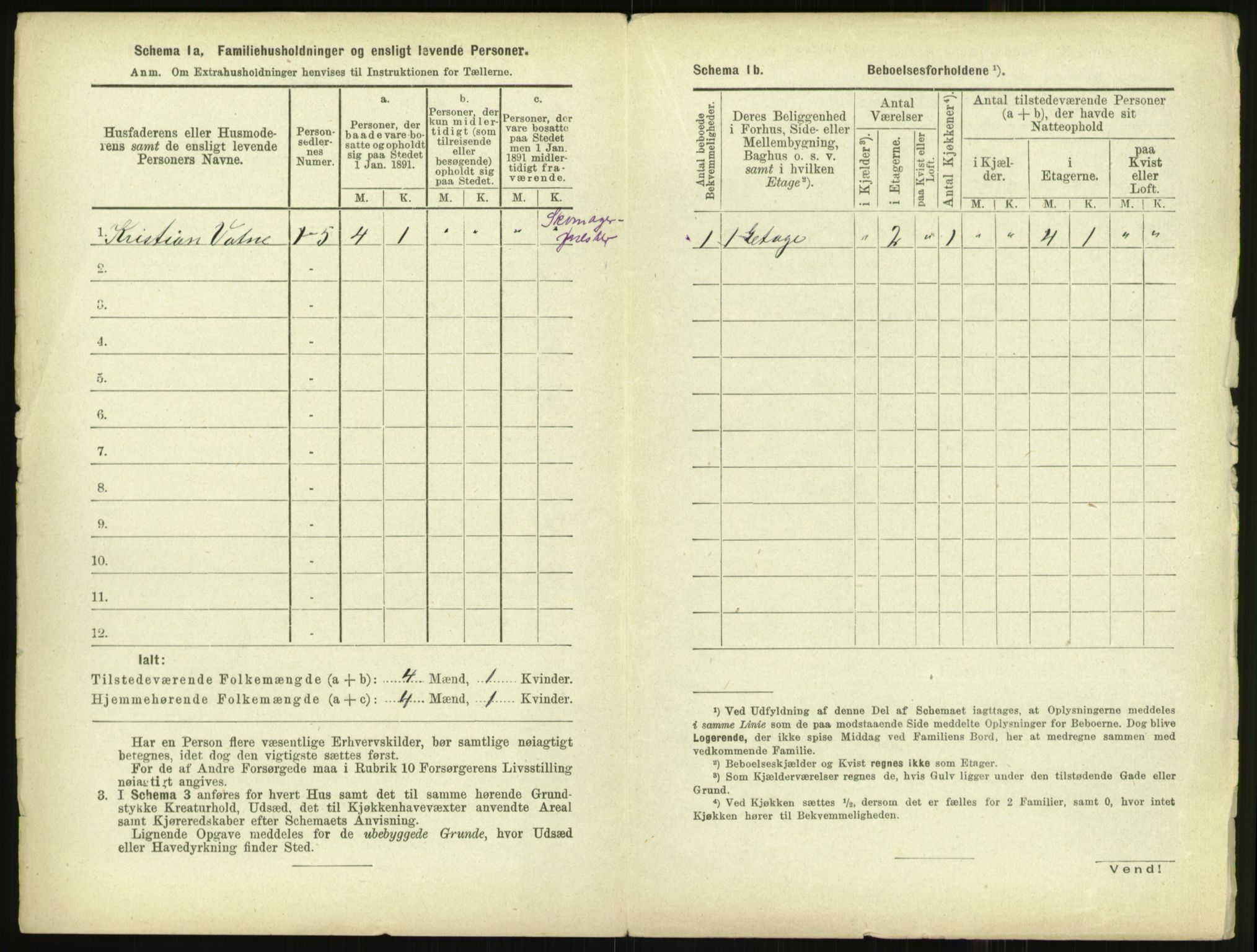 RA, 1891 census for 1102 Sandnes, 1891, p. 482