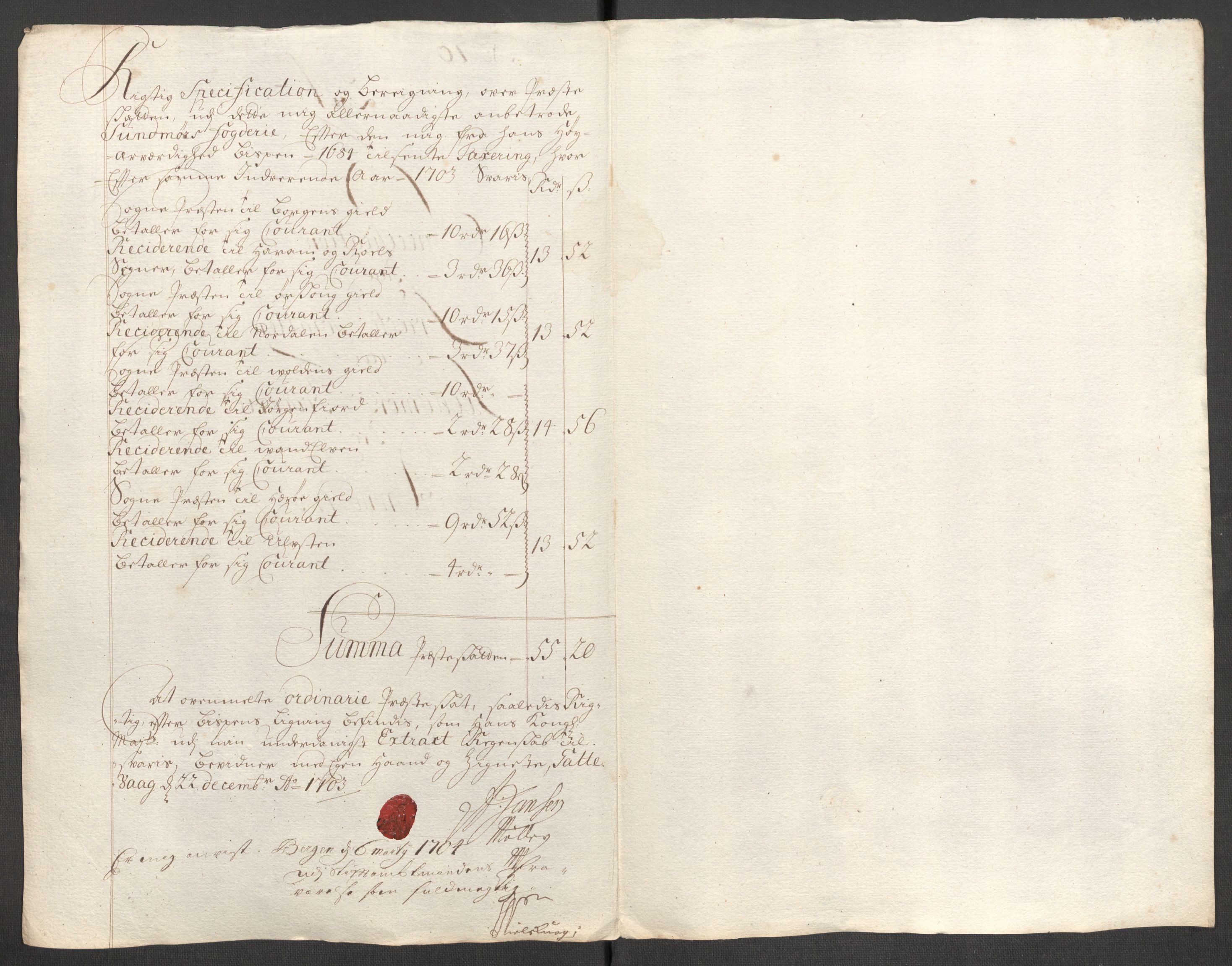 Rentekammeret inntil 1814, Reviderte regnskaper, Fogderegnskap, AV/RA-EA-4092/R54/L3559: Fogderegnskap Sunnmøre, 1702-1703, p. 356