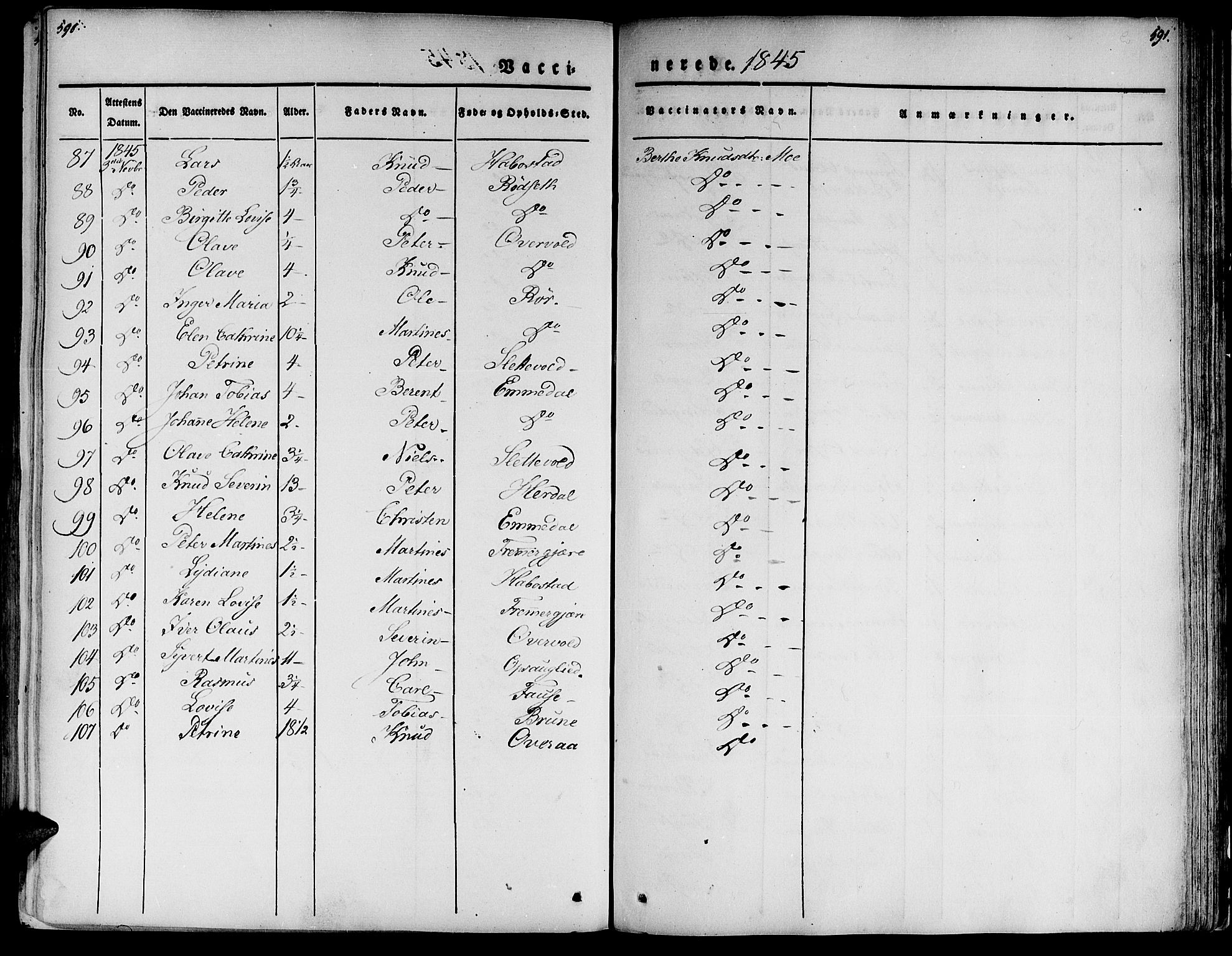 Ministerialprotokoller, klokkerbøker og fødselsregistre - Møre og Romsdal, SAT/A-1454/520/L0274: Parish register (official) no. 520A04, 1827-1864, p. 590-591