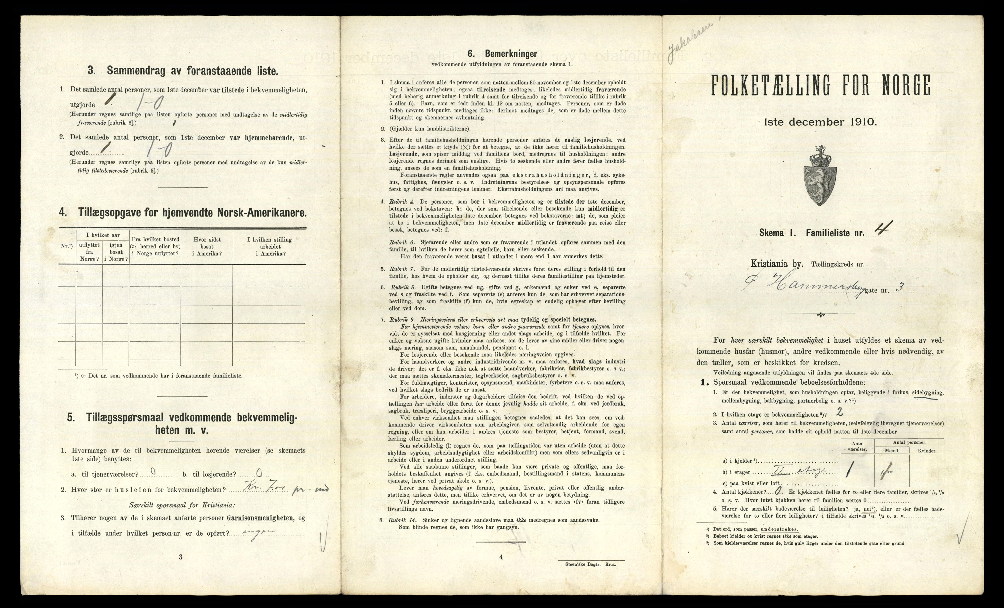 RA, 1910 census for Kristiania, 1910, p. 125277