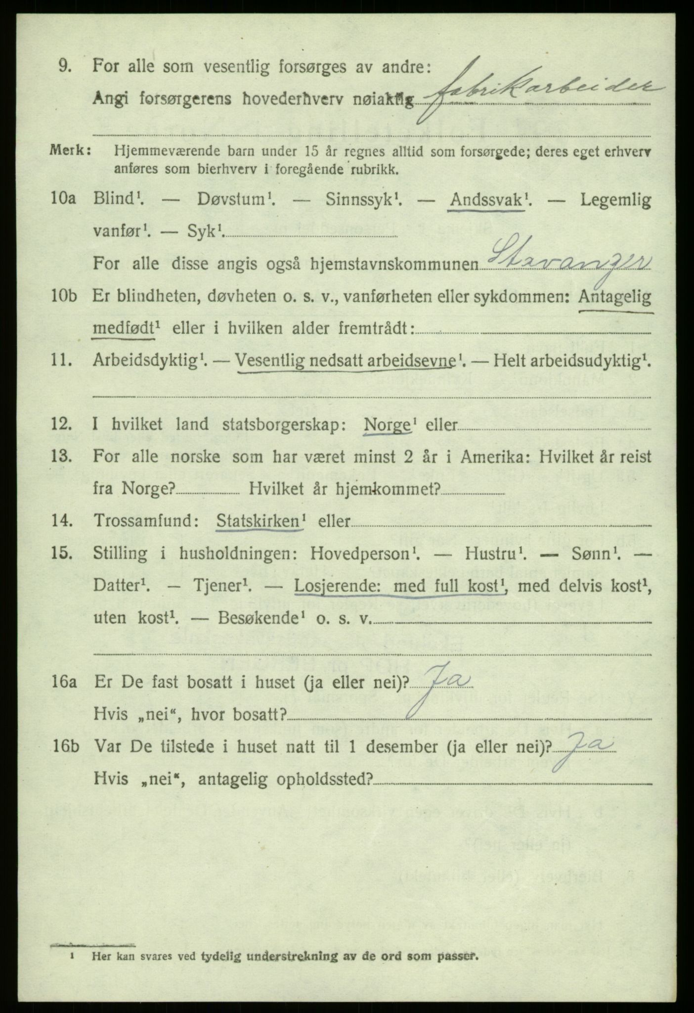 SAB, 1920 census for Fana, 1920, p. 6282