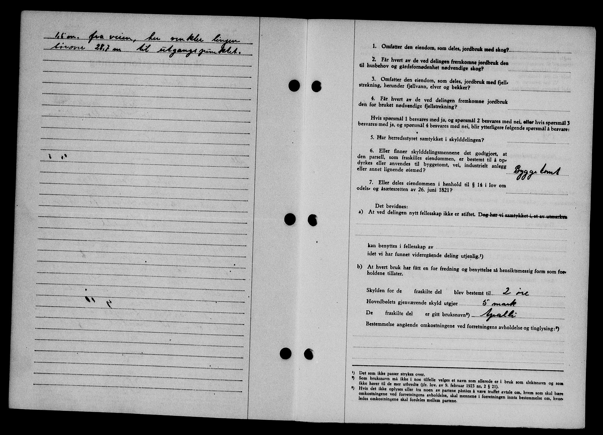 Karmsund sorenskriveri, SAST/A-100311/01/II/IIB/L0080: Mortgage book no. 61A, 1943-1943, Diary no: : 1673/1943