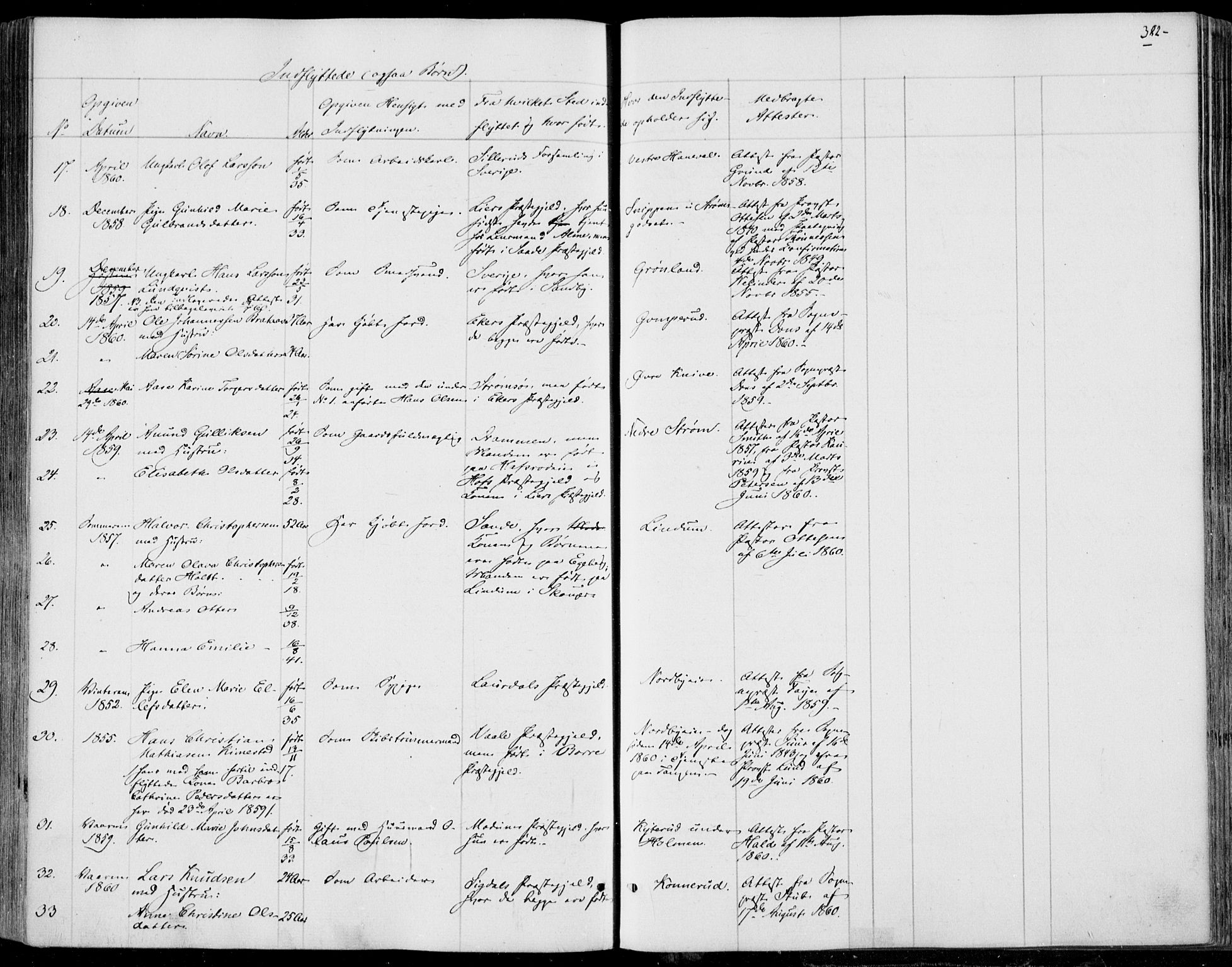 Skoger kirkebøker, AV/SAKO-A-59/F/Fa/L0003: Parish register (official) no. I 3, 1842-1861, p. 382