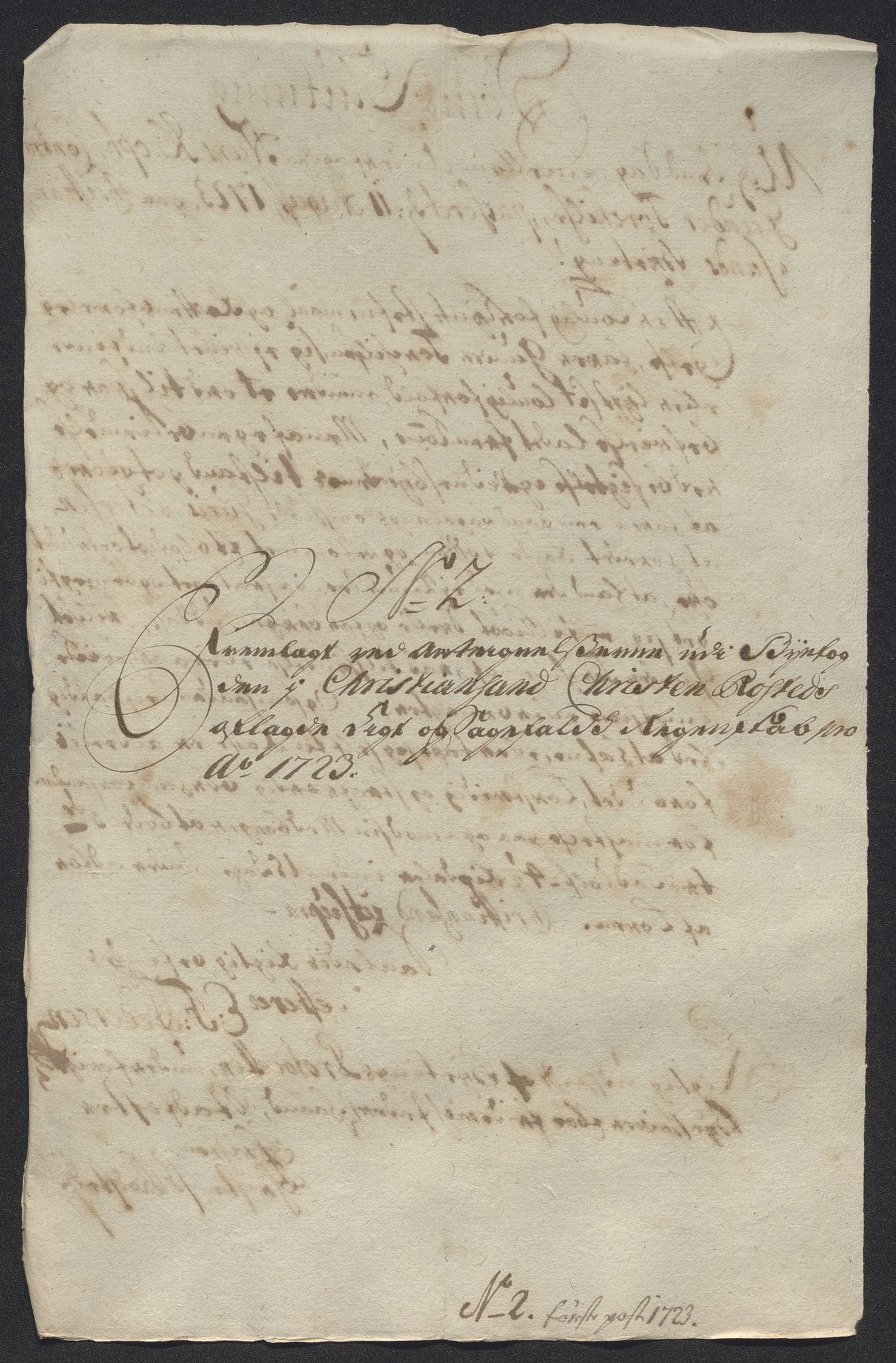 Rentekammeret inntil 1814, Reviderte regnskaper, Byregnskaper, RA/EA-4066/R/Rm/L0286: [M19] Sikt og sakefall, 1719-1727, p. 248