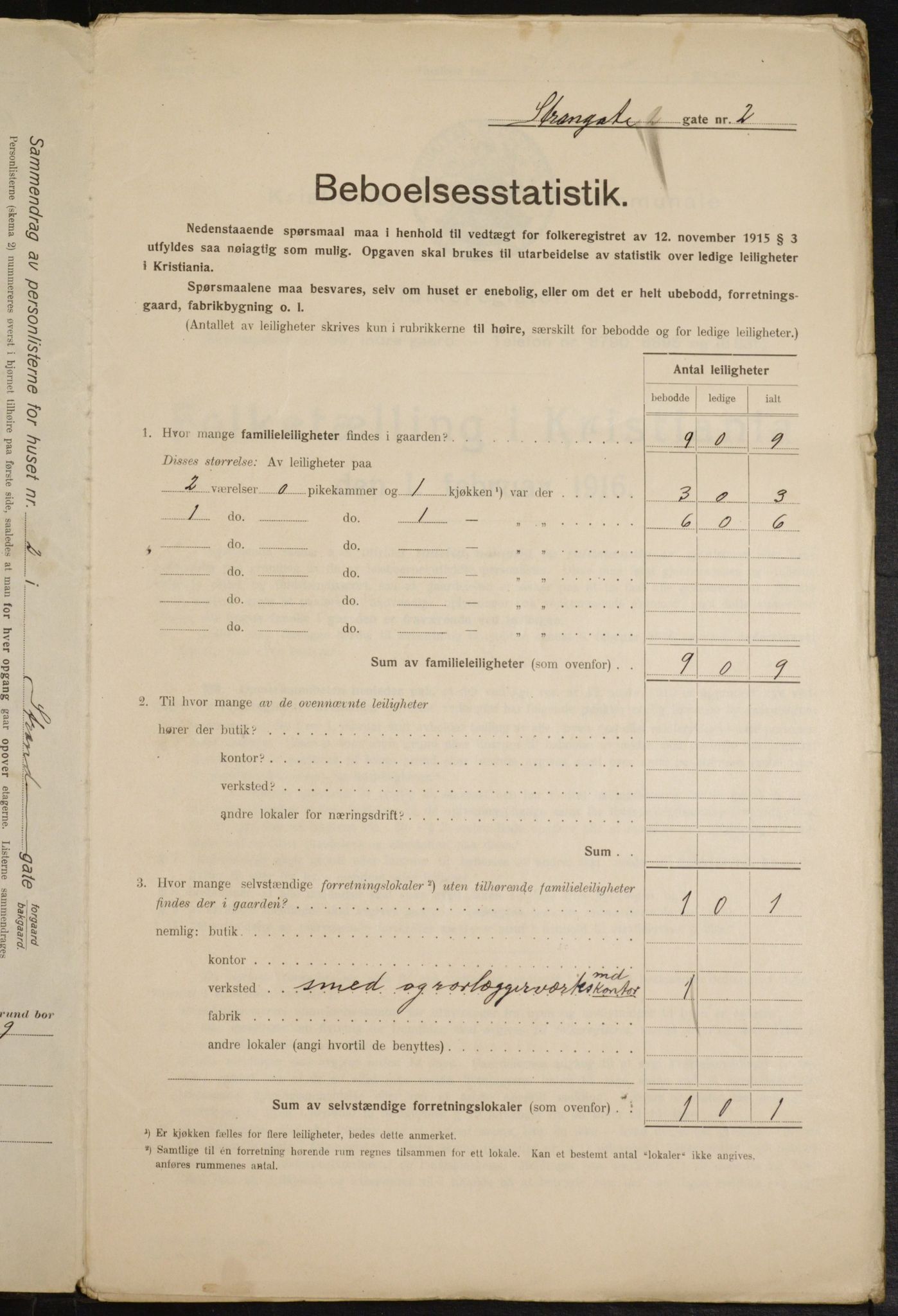 OBA, Municipal Census 1916 for Kristiania, 1916, p. 106456