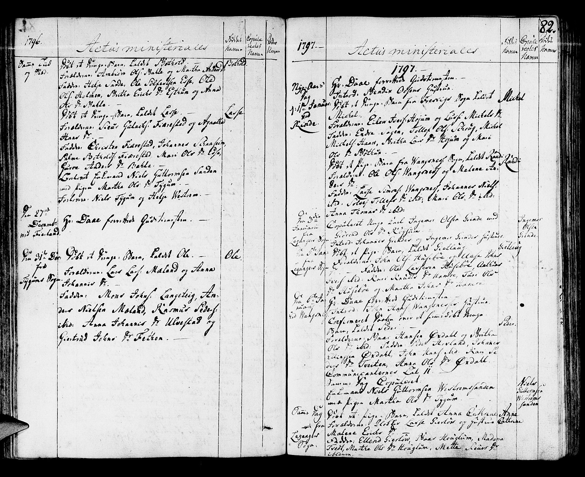 Leikanger sokneprestembete, SAB/A-81001: Parish register (official) no. A 5, 1792-1809, p. 82