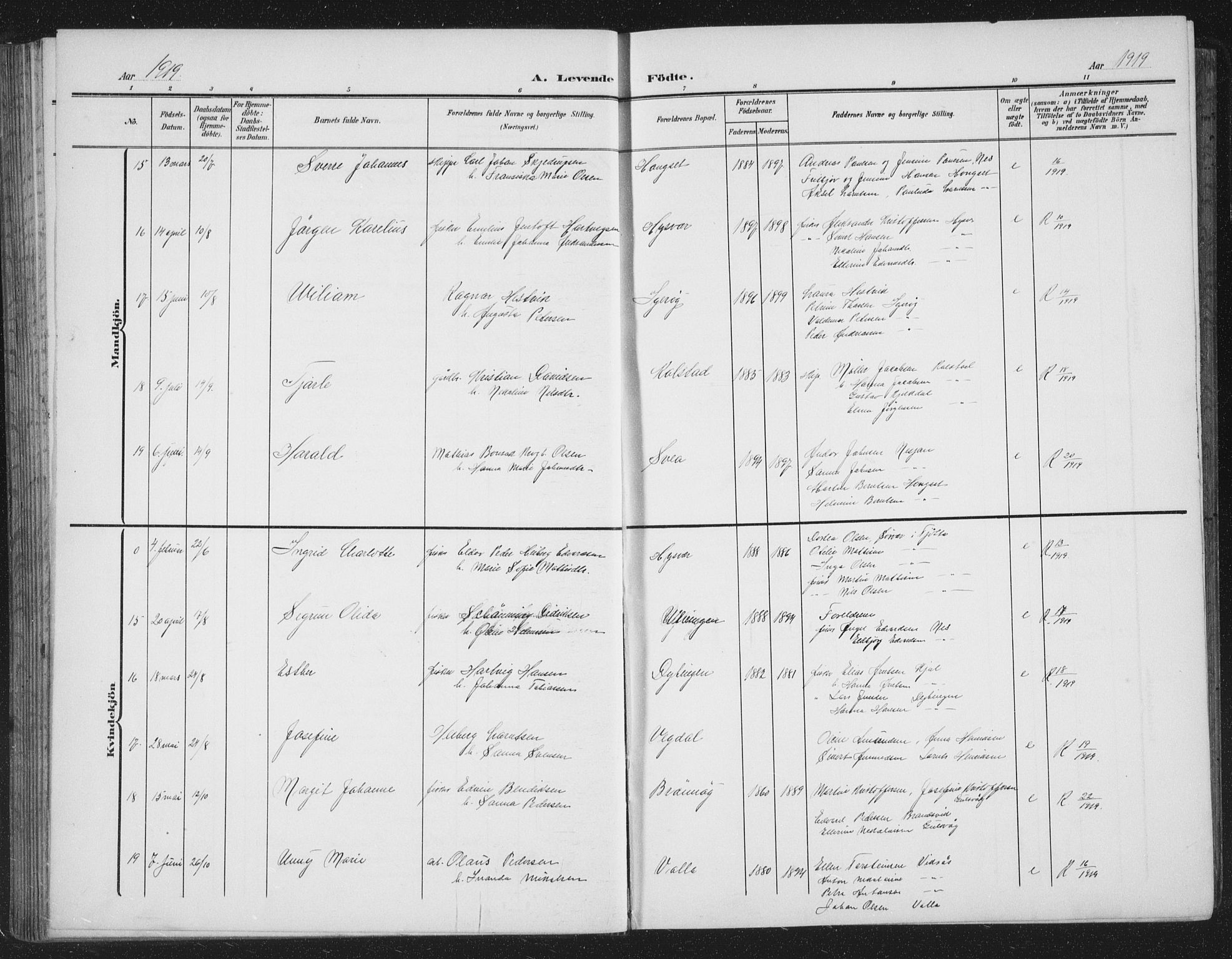 Ministerialprotokoller, klokkerbøker og fødselsregistre - Nordland, AV/SAT-A-1459/816/L0254: Parish register (copy) no. 816C04, 1905-1934