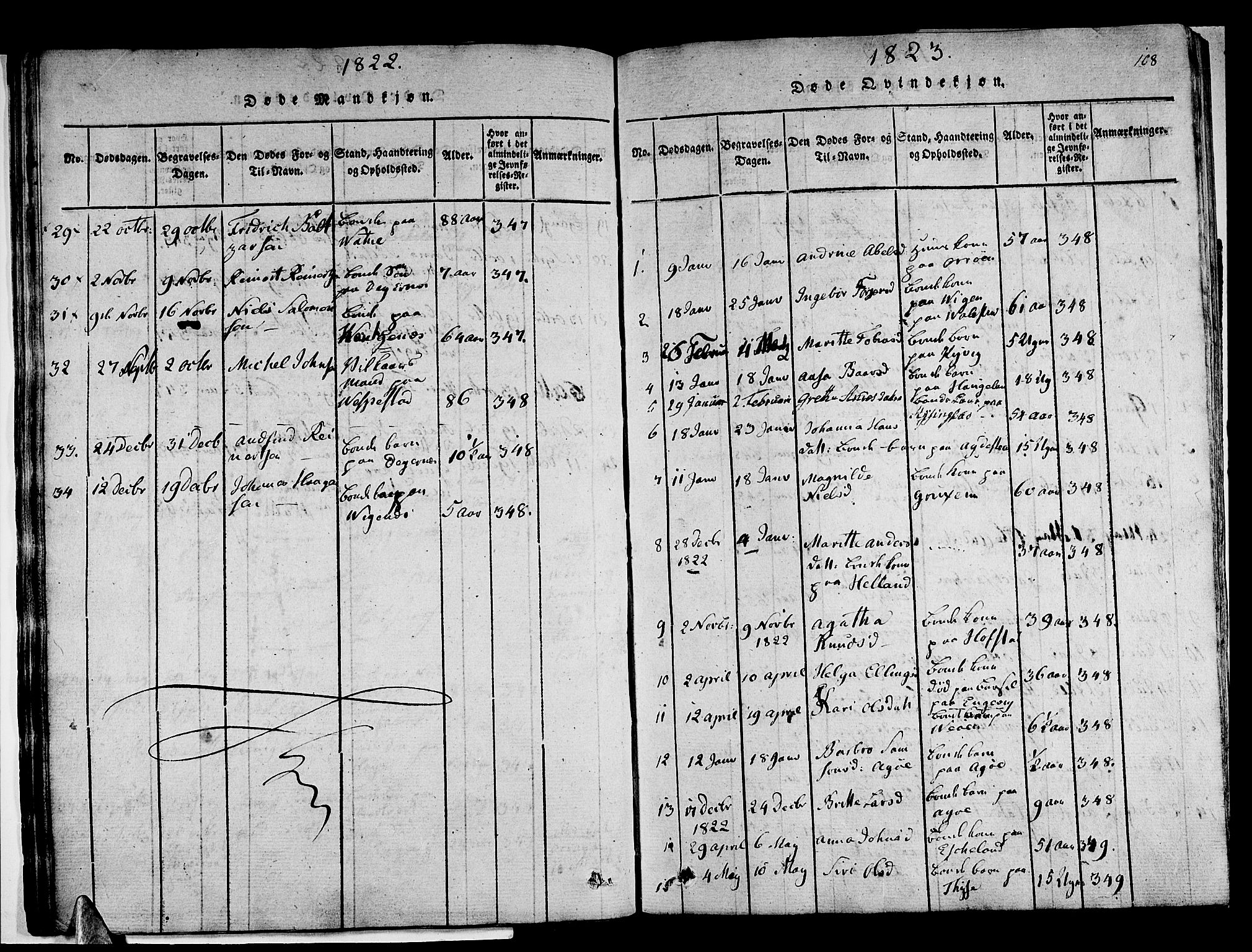 Stord sokneprestembete, SAB/A-78201/H/Haa: Parish register (official) no. A 5, 1816-1825, p. 108