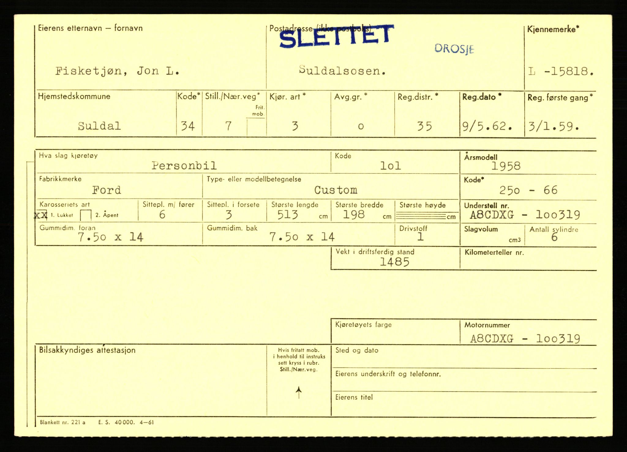 Stavanger trafikkstasjon, AV/SAST-A-101942/0/F/L0029: L-15700 - L-16299, 1930-1971, p. 459