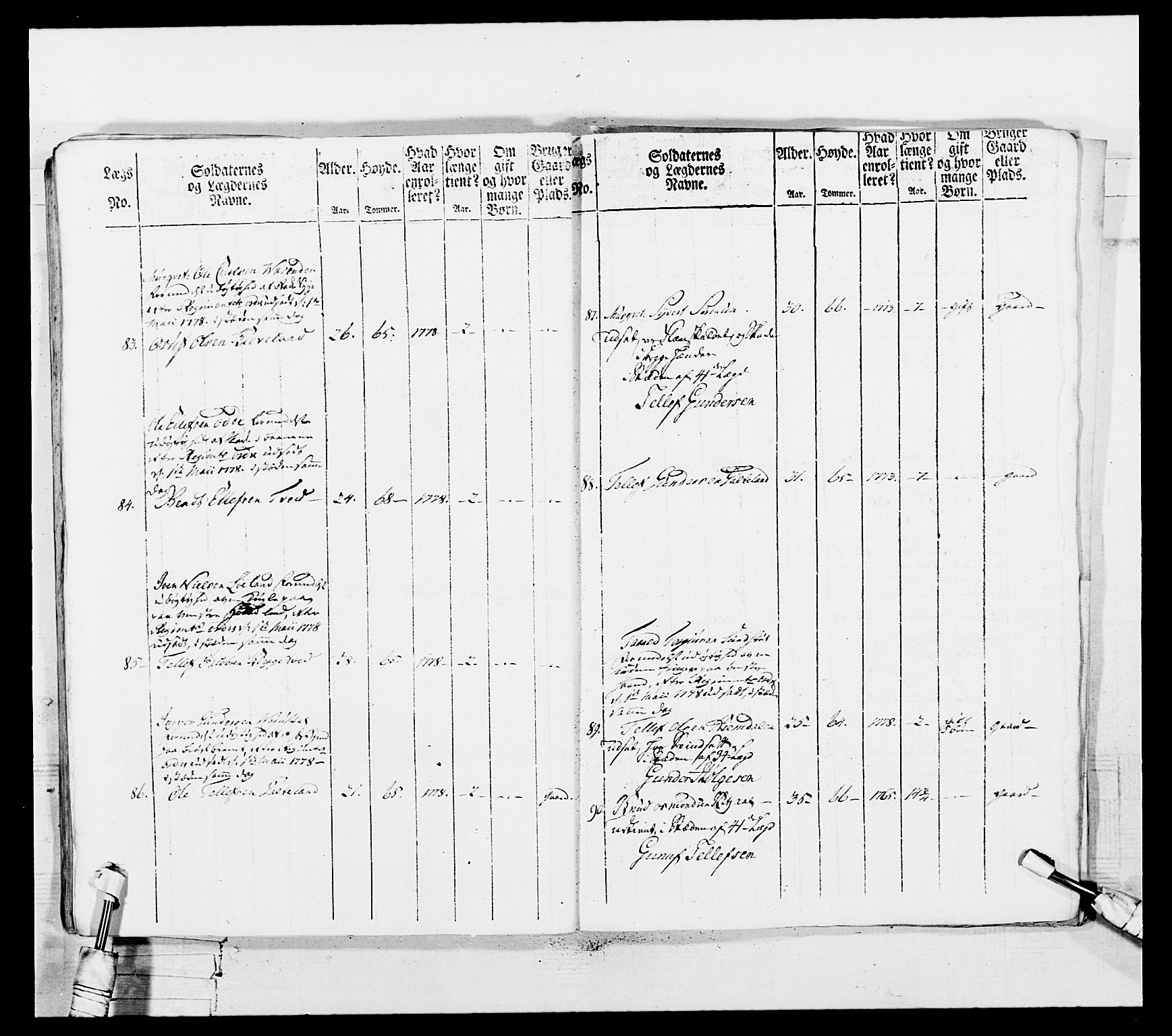 Generalitets- og kommissariatskollegiet, Det kongelige norske kommissariatskollegium, AV/RA-EA-5420/E/Eh/L0102: 1. Vesterlenske nasjonale infanteriregiment, 1778-1780, p. 310