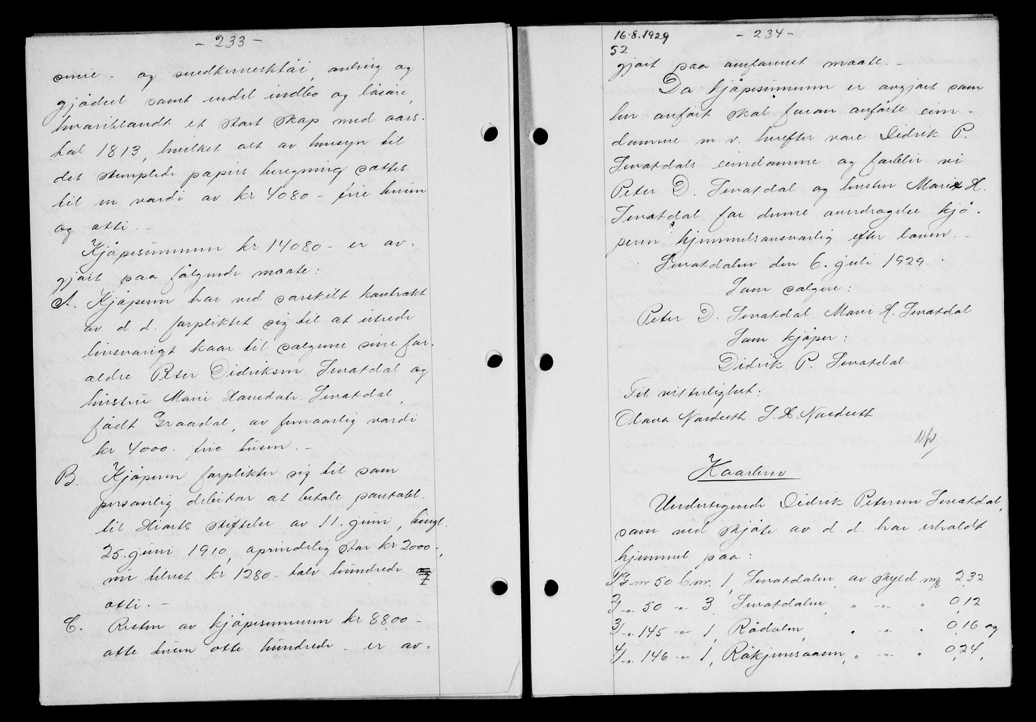 Gauldal sorenskriveri, AV/SAT-A-0014/1/2/2C/L0038: Mortgage book no. 39, 1929-1930, Deed date: 16.08.1929