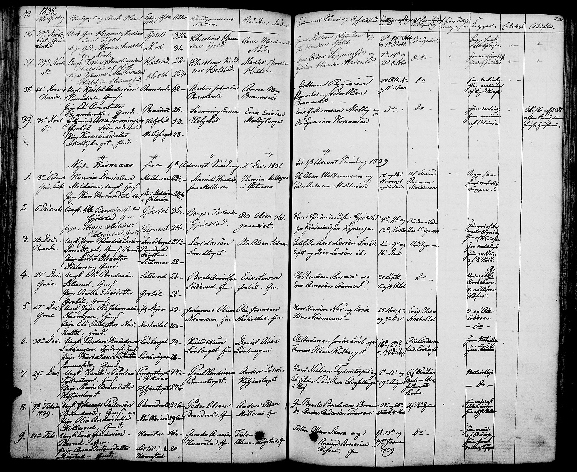 Grue prestekontor, AV/SAH-PREST-036/H/Ha/Haa/L0007: Parish register (official) no. 7, 1830-1847, p. 215