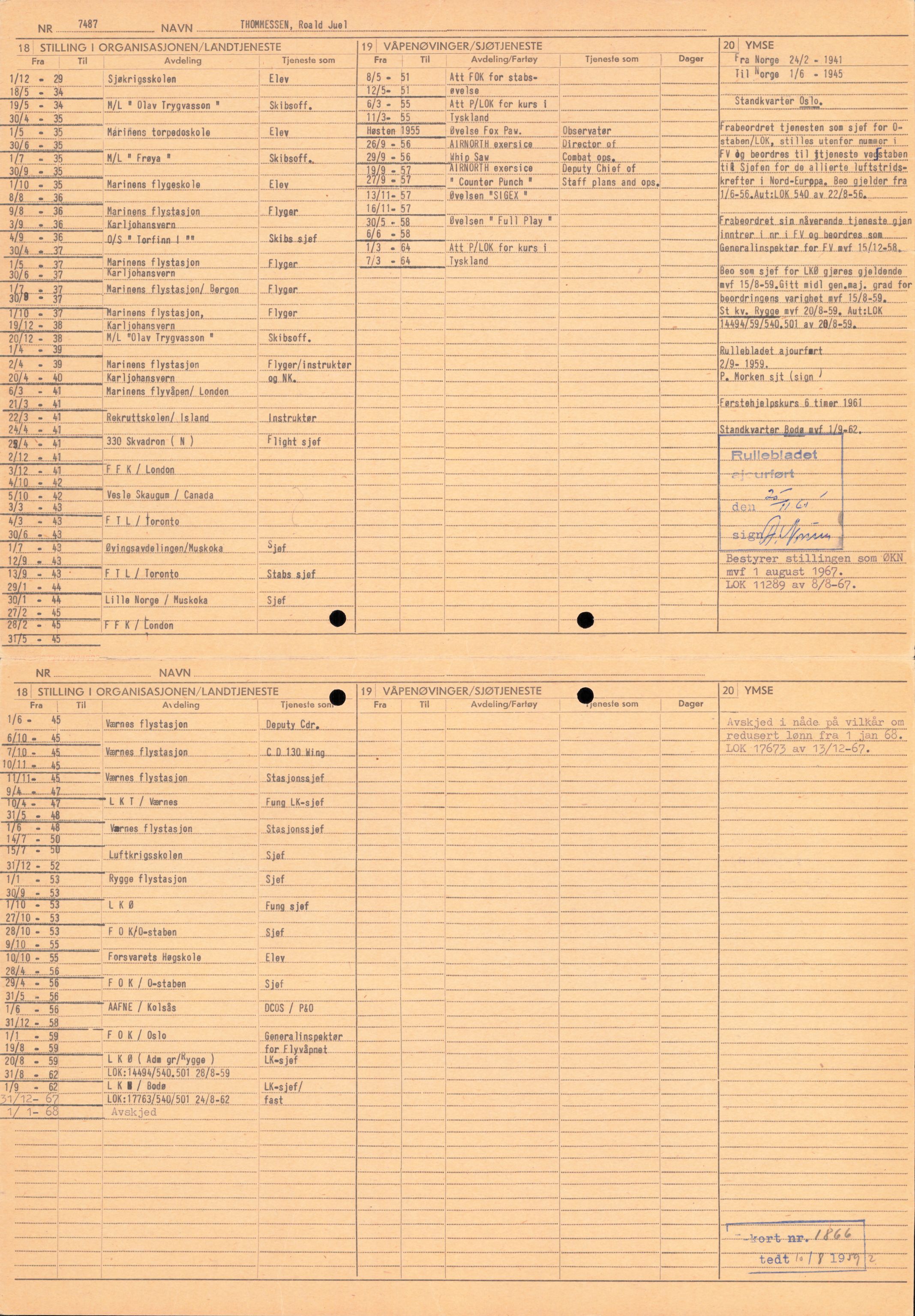 Forsvaret, Forsvarets overkommando/Luftforsvarsstaben, AV/RA-RAFA-4079/P/Pa/L0028: Personellpapirer, 1911, p. 230