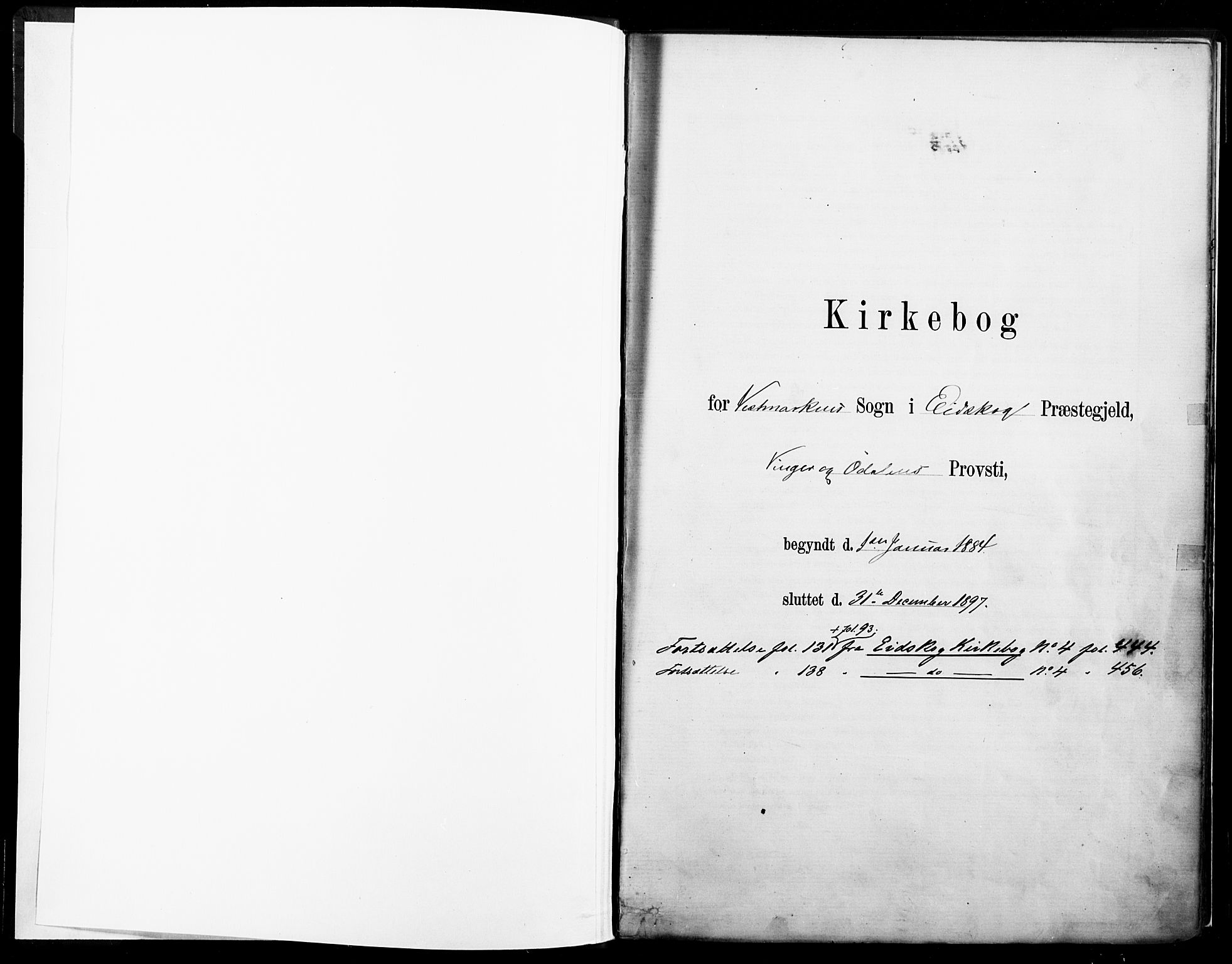 Eidskog prestekontor, SAH/PREST-026/H/Ha/Haa/L0004: Parish register (official) no. 4, 1884-1897