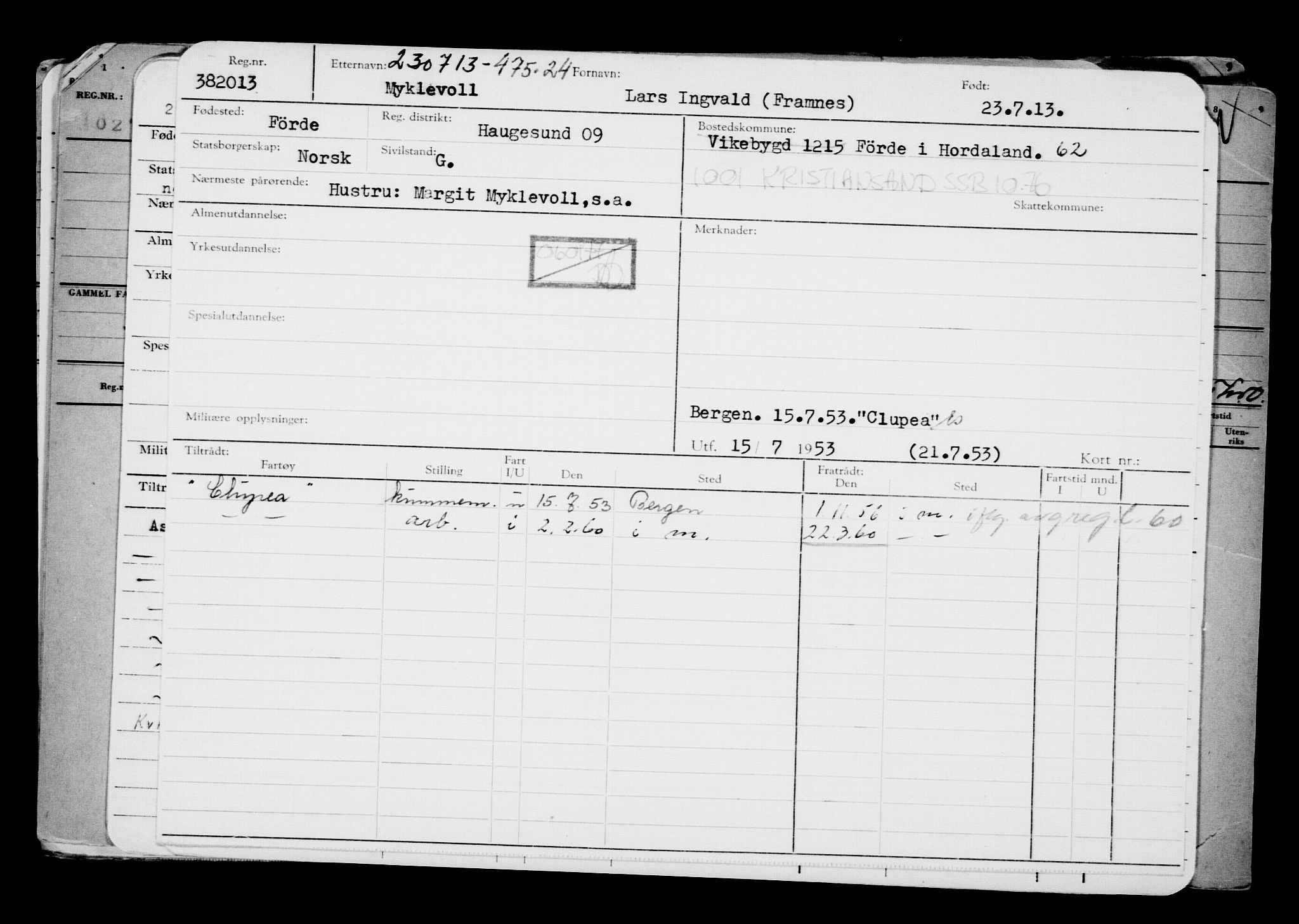 Direktoratet for sjømenn, AV/RA-S-3545/G/Gb/L0114: Hovedkort, 1913, p. 275