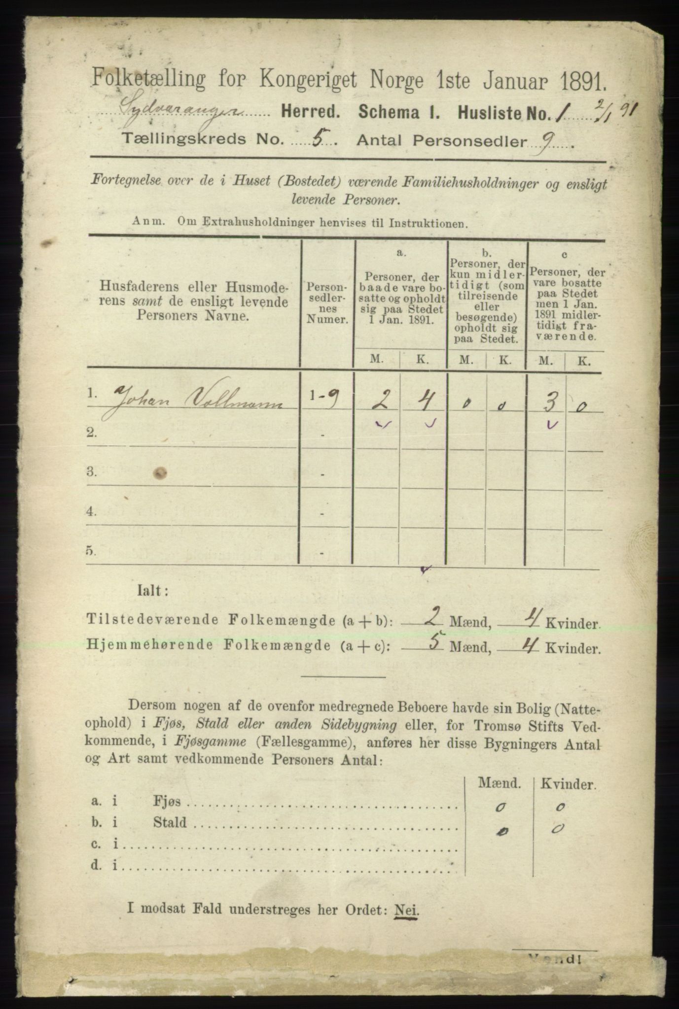 RA, 1891 census for 2030 Sør-Varanger, 1891, p. 1520