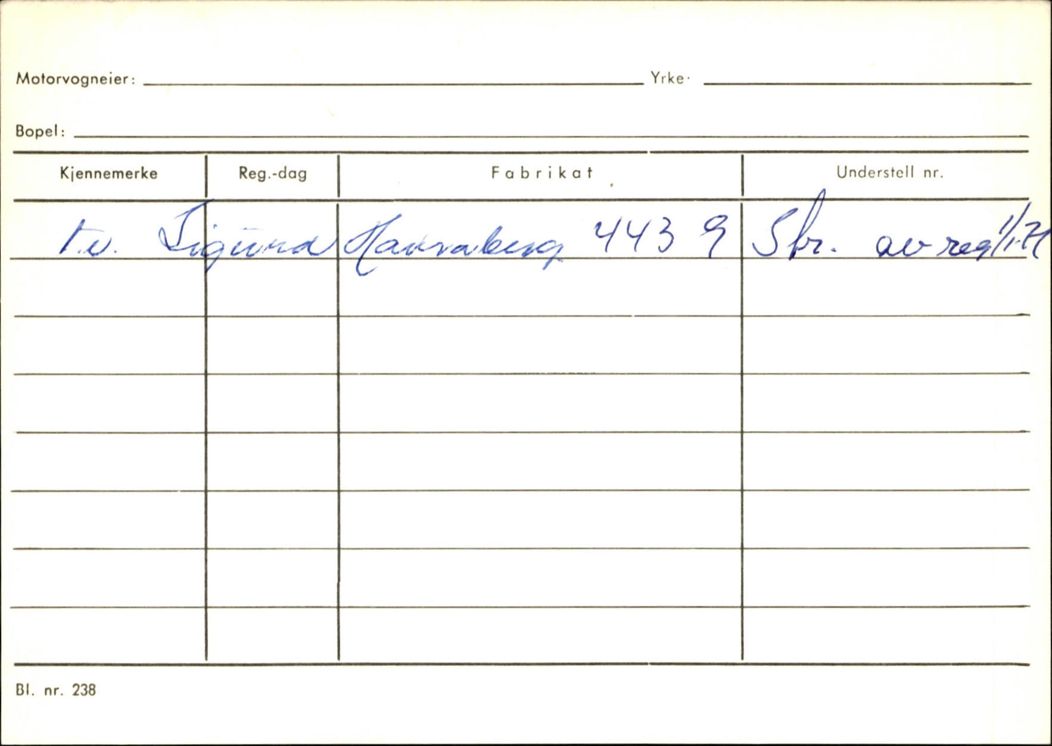 Statens vegvesen, Sogn og Fjordane vegkontor, AV/SAB-A-5301/4/F/L0125: Eigarregister Sogndal V-Å. Aurland A-Å. Fjaler A-N, 1945-1975, p. 279