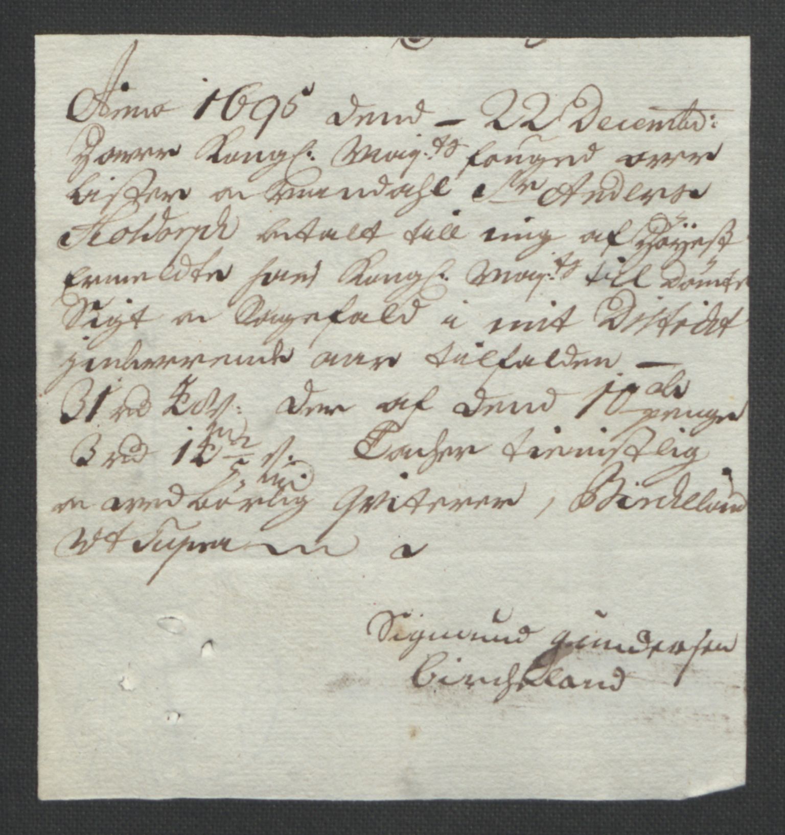 Rentekammeret inntil 1814, Reviderte regnskaper, Fogderegnskap, AV/RA-EA-4092/R43/L2545: Fogderegnskap Lista og Mandal, 1694-1695, p. 371