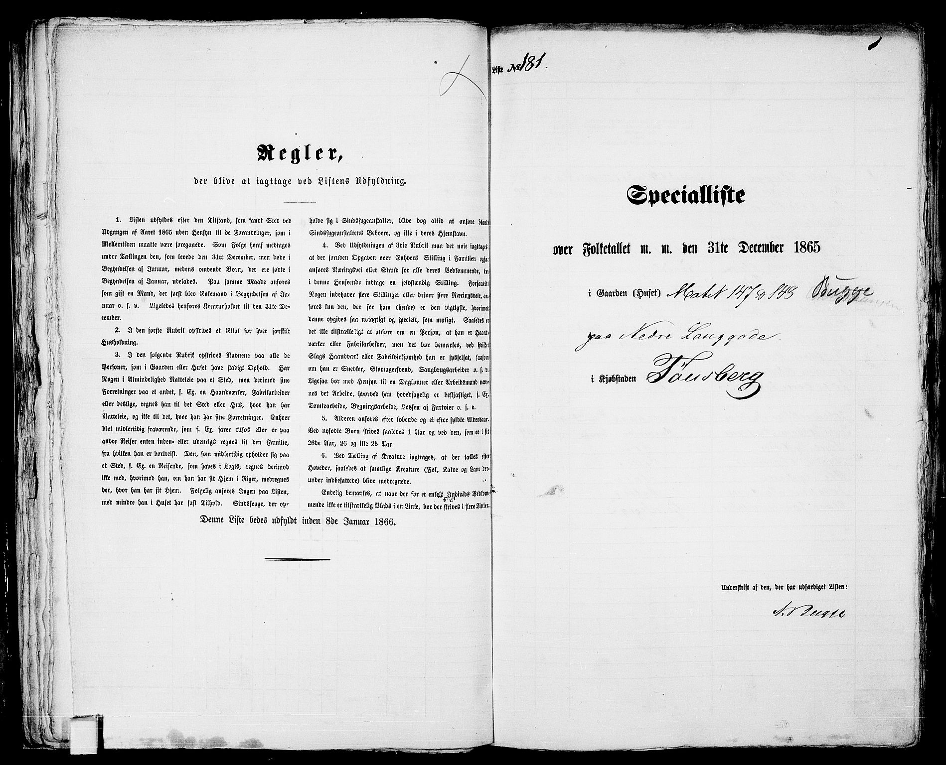 RA, 1865 census for Tønsberg, 1865, p. 396