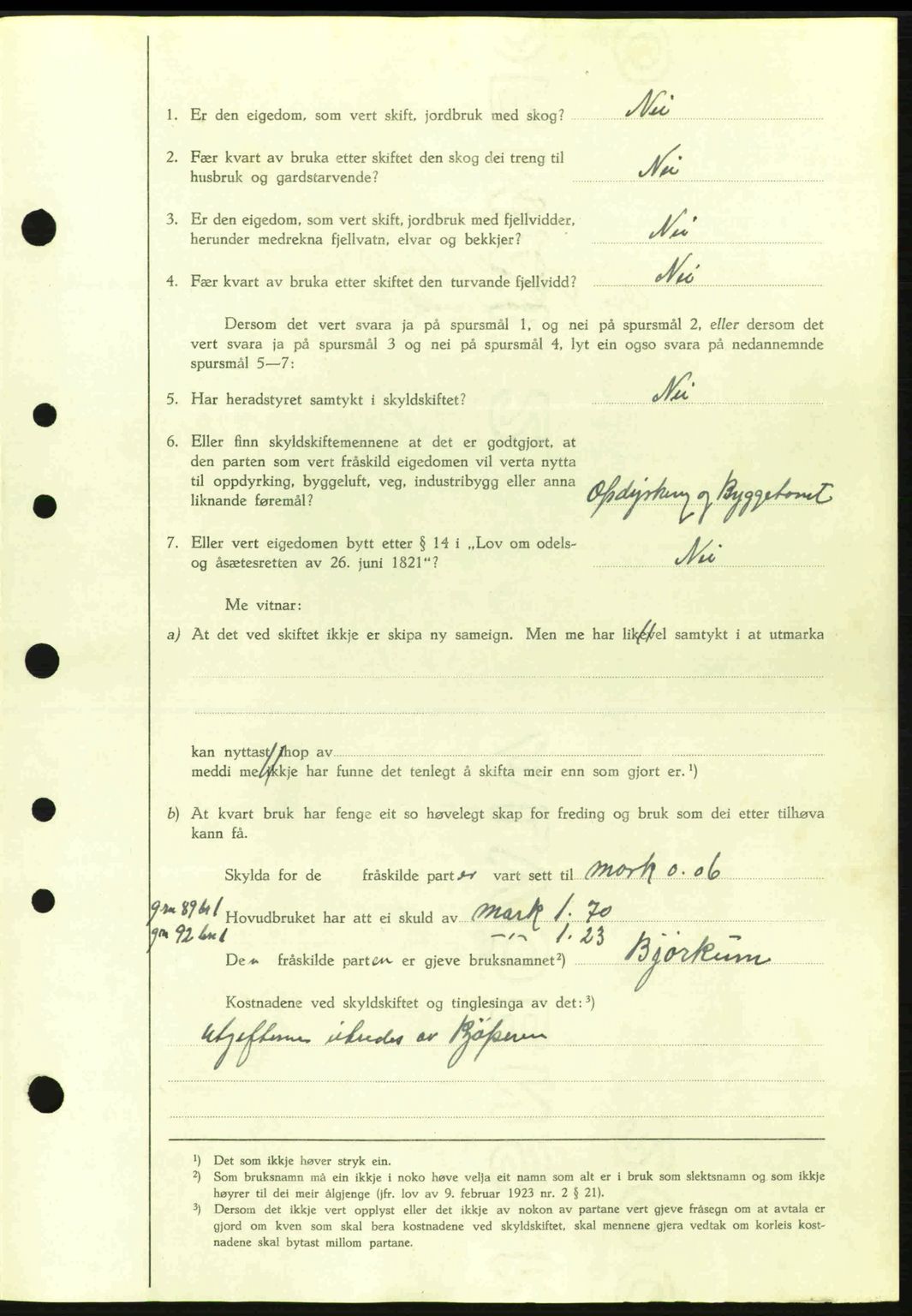 Sunnhordland sorenskrivar, AV/SAB-A-2401: Mortgage book no. A77, 1945-1945, Diary no: : 1248/1945