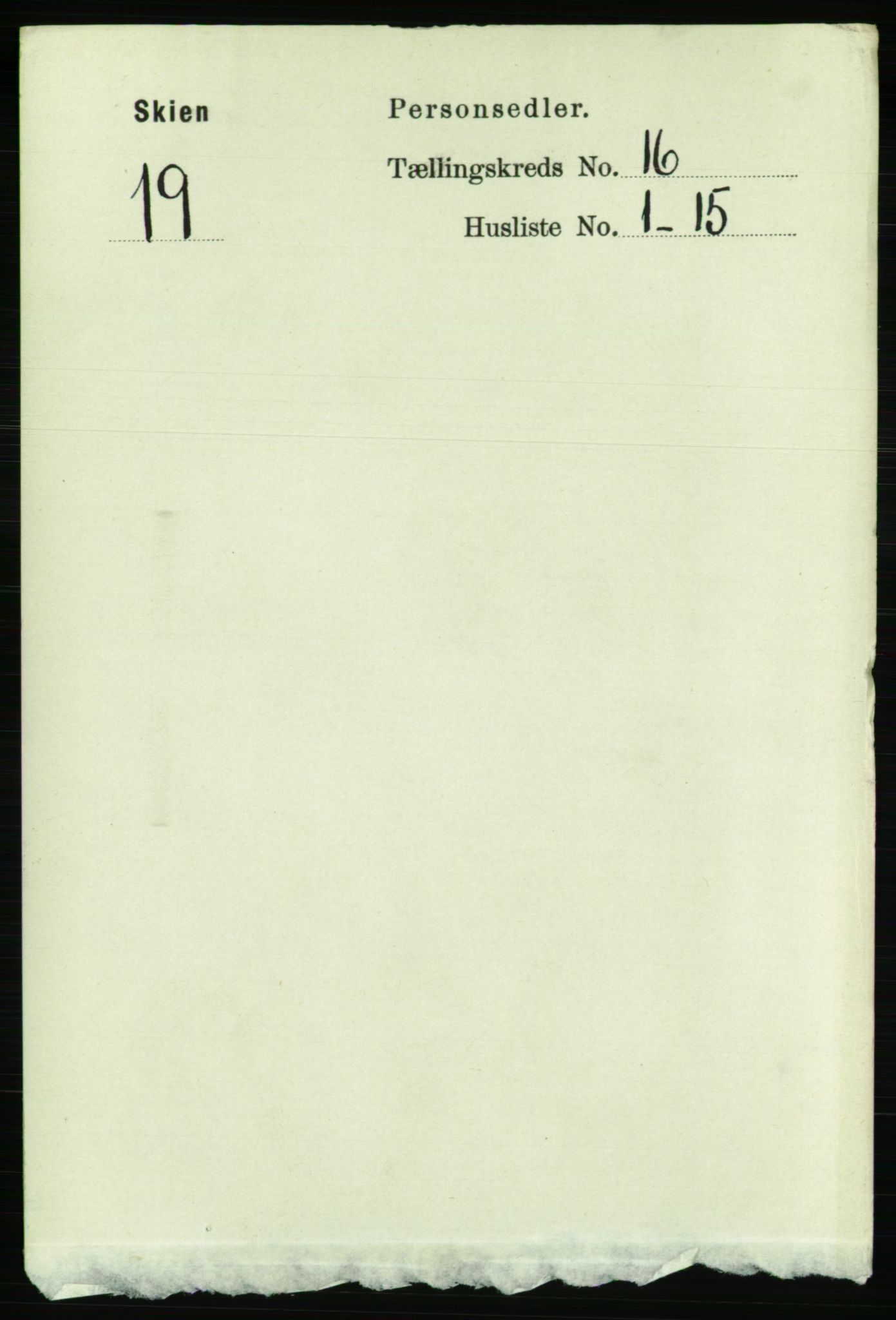 RA, 1891 census for 0806 Skien, 1891, p. 4553