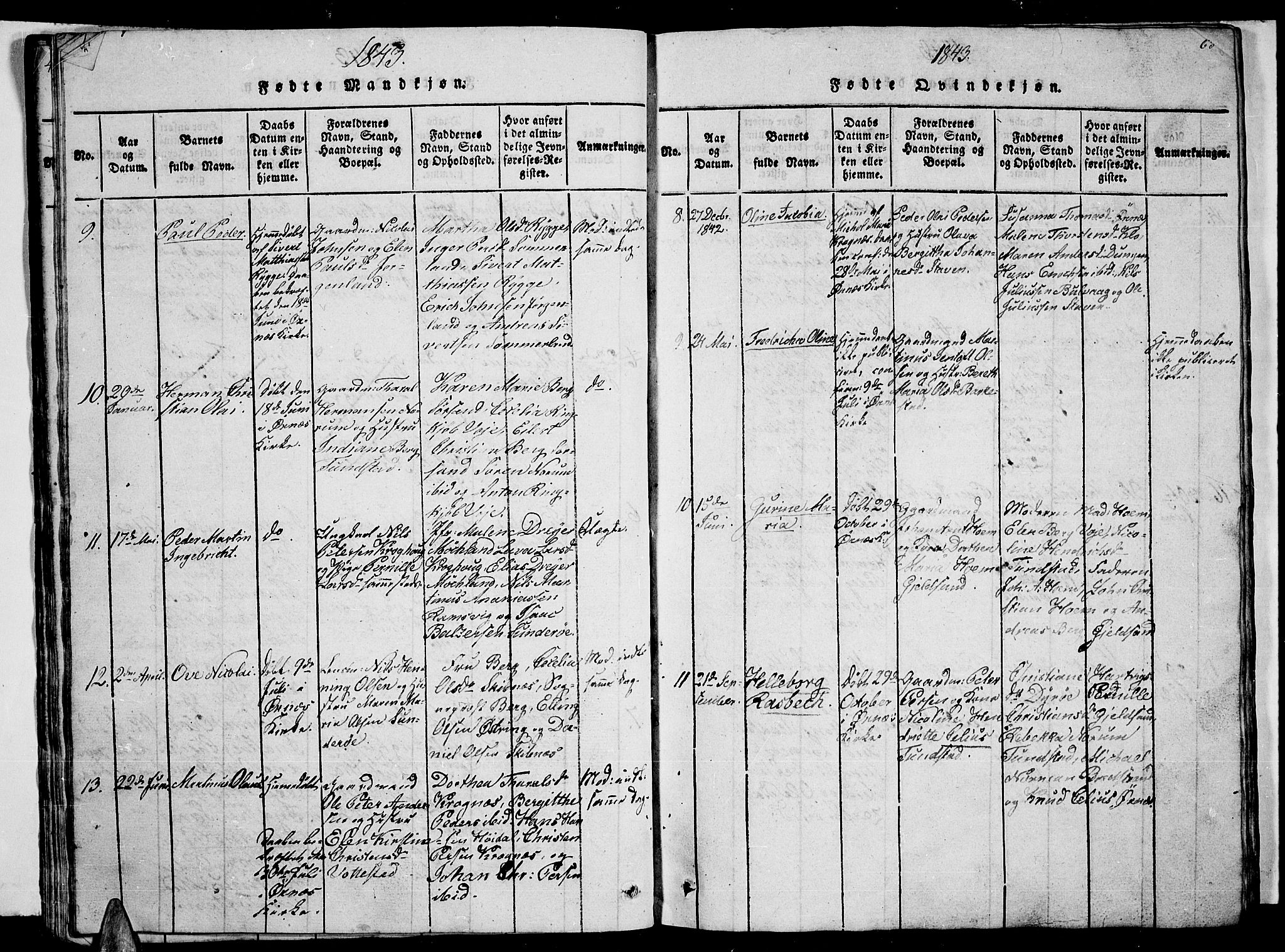 Ministerialprotokoller, klokkerbøker og fødselsregistre - Nordland, AV/SAT-A-1459/893/L1346: Parish register (copy) no. 893C01, 1820-1858, p. 64-65