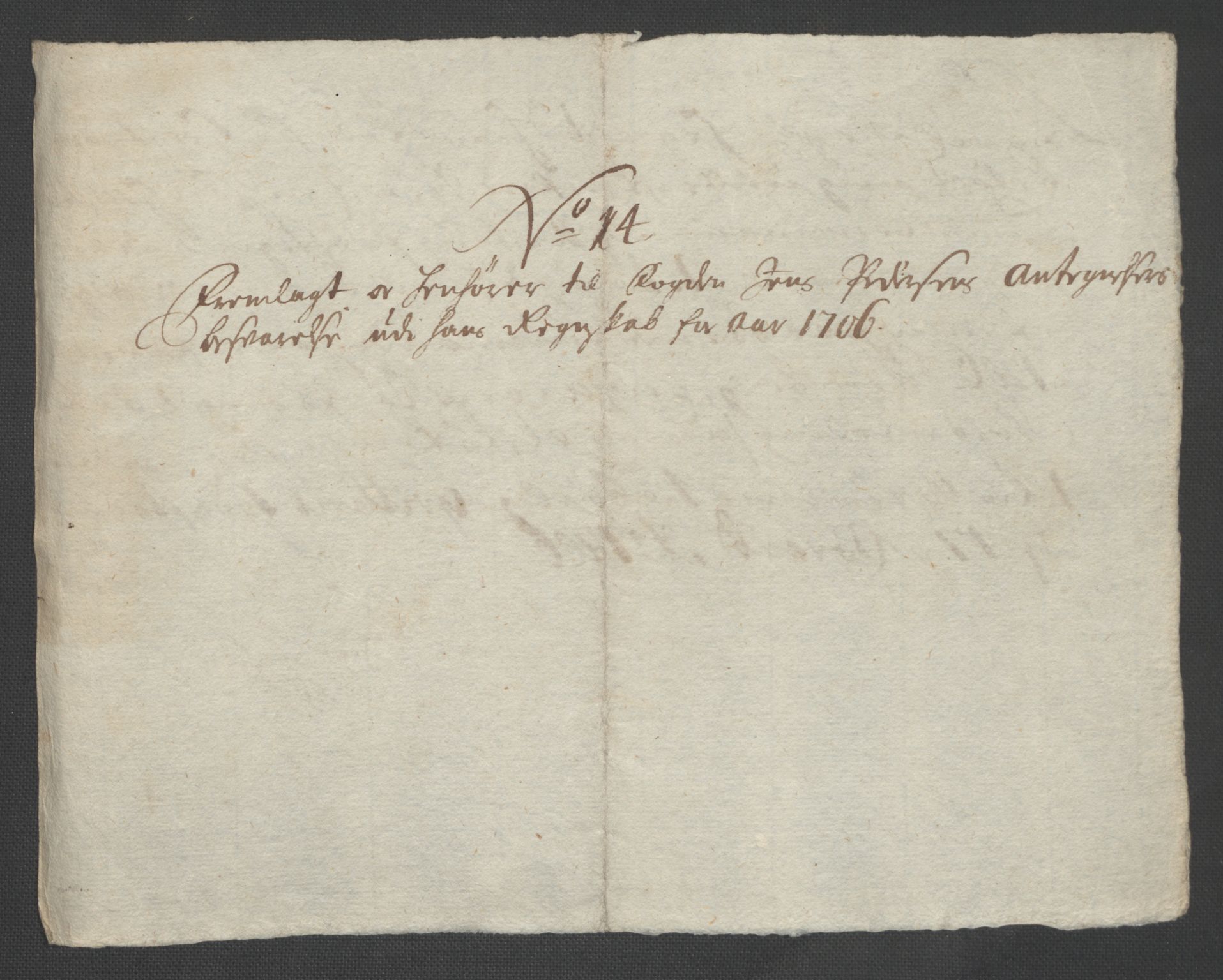 Rentekammeret inntil 1814, Reviderte regnskaper, Fogderegnskap, AV/RA-EA-4092/R11/L0590: Fogderegnskap Nedre Romerike, 1706-1707, p. 208