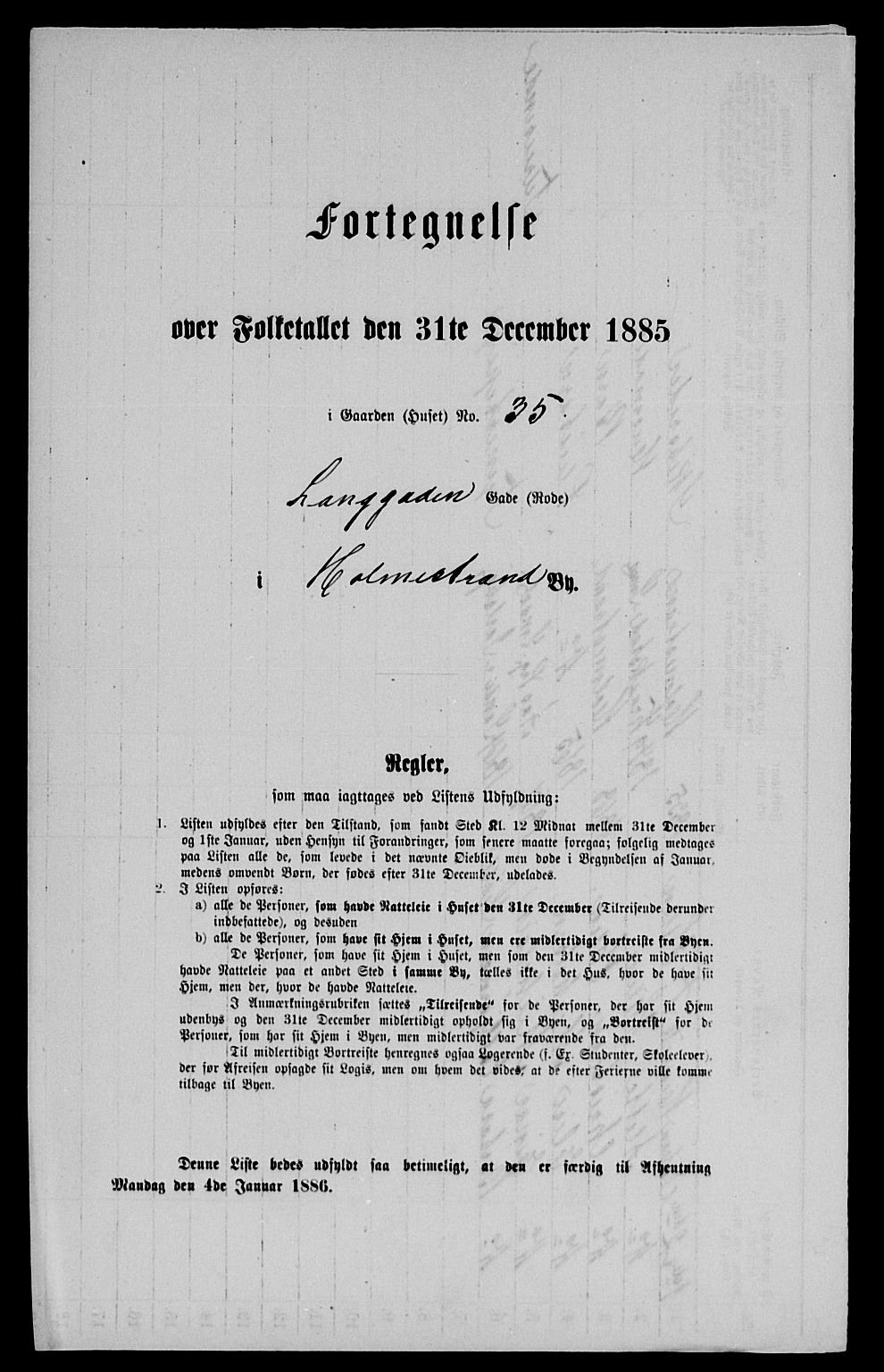 SAKO, 1885 census for 0702 Holmestrand, 1885, p. 236