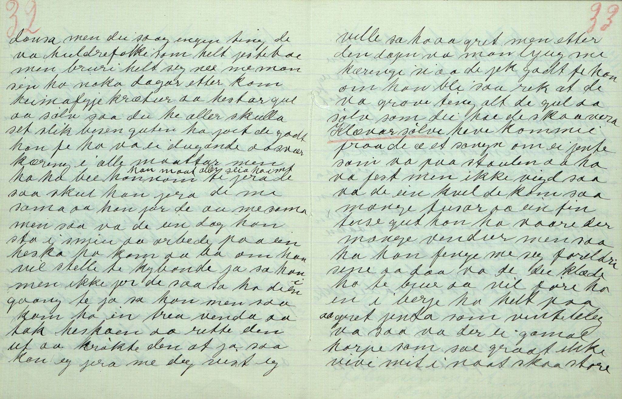 Rikard Berge, TEMU/TGM-A-1003/F/L0011/0012: 381-399 / 392 Oppskrifter av Gunnhild Kivle, 1920-1921, p. 32-33