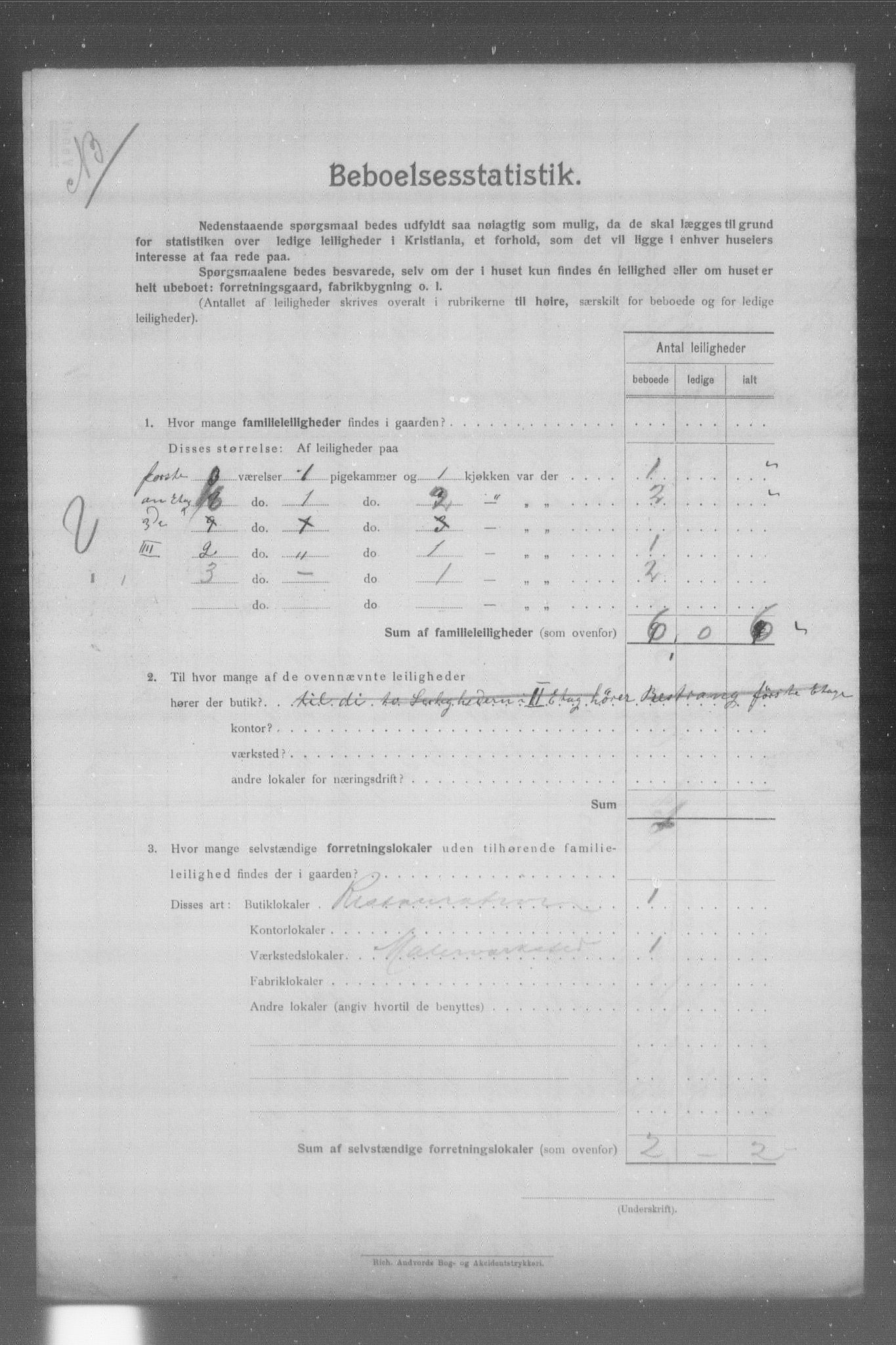 OBA, Municipal Census 1904 for Kristiania, 1904, p. 21505