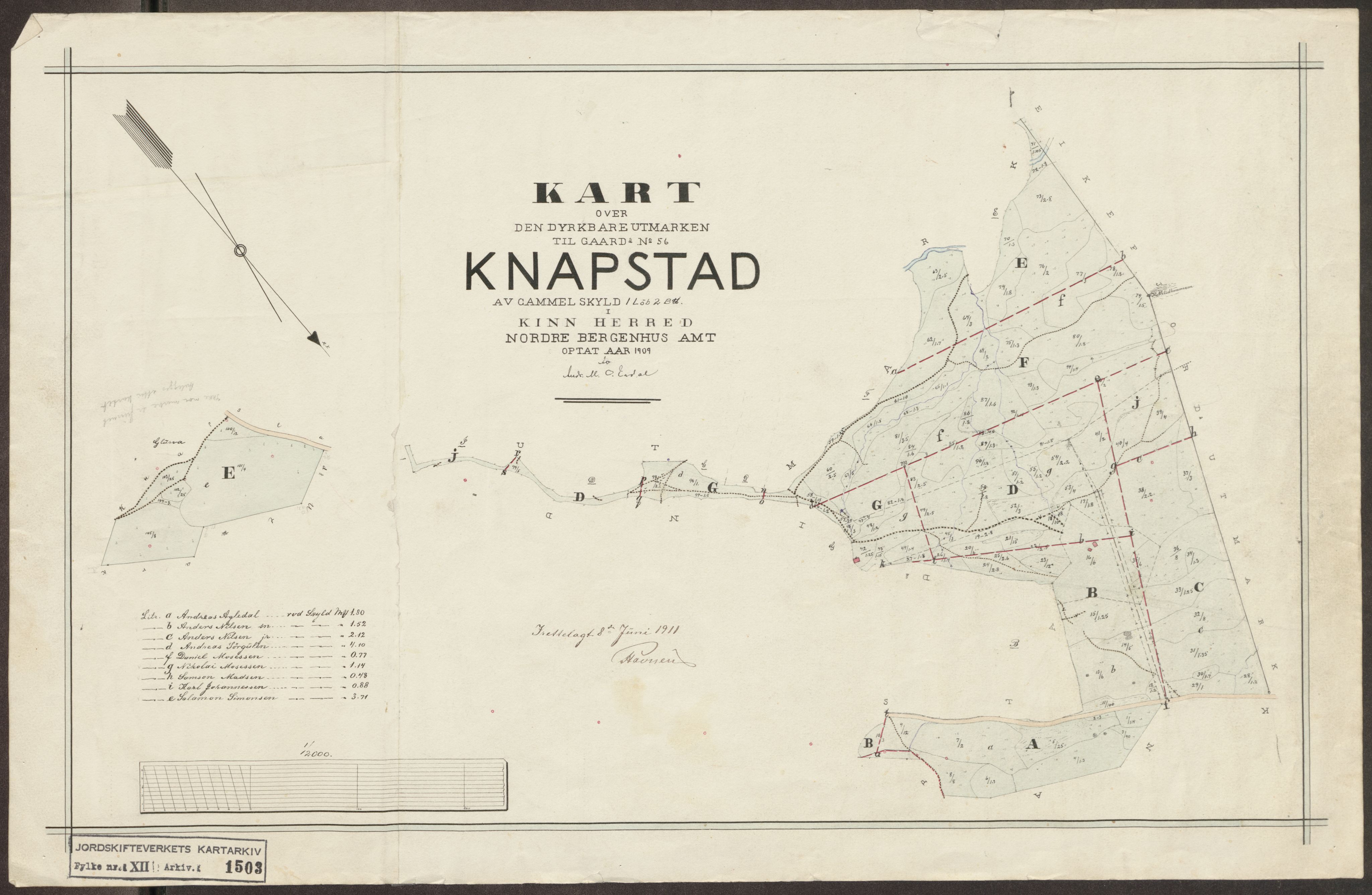 Jordskifteverkets kartarkiv, AV/RA-S-3929/T, 1859-1988, p. 1705