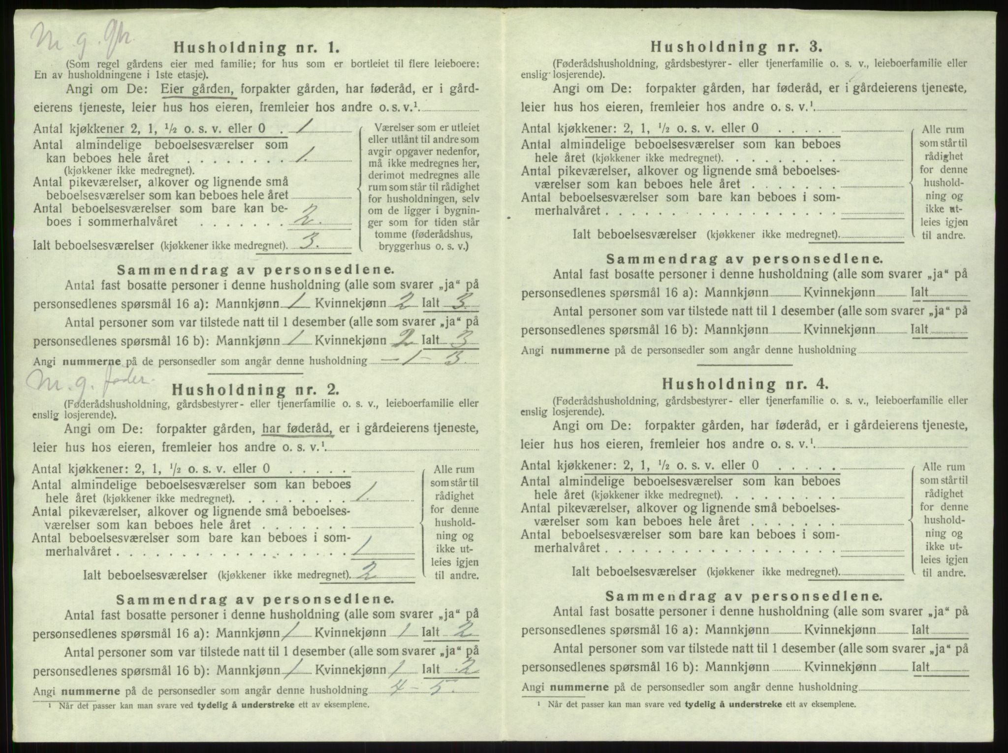 SAB, 1920 census for Vik, 1920, p. 753