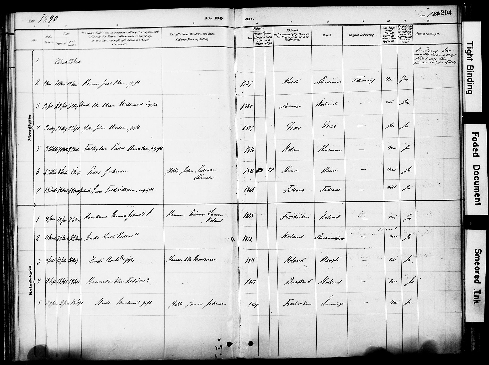 Ministerialprotokoller, klokkerbøker og fødselsregistre - Nord-Trøndelag, SAT/A-1458/755/L0494: Parish register (official) no. 755A03, 1882-1902, p. 203