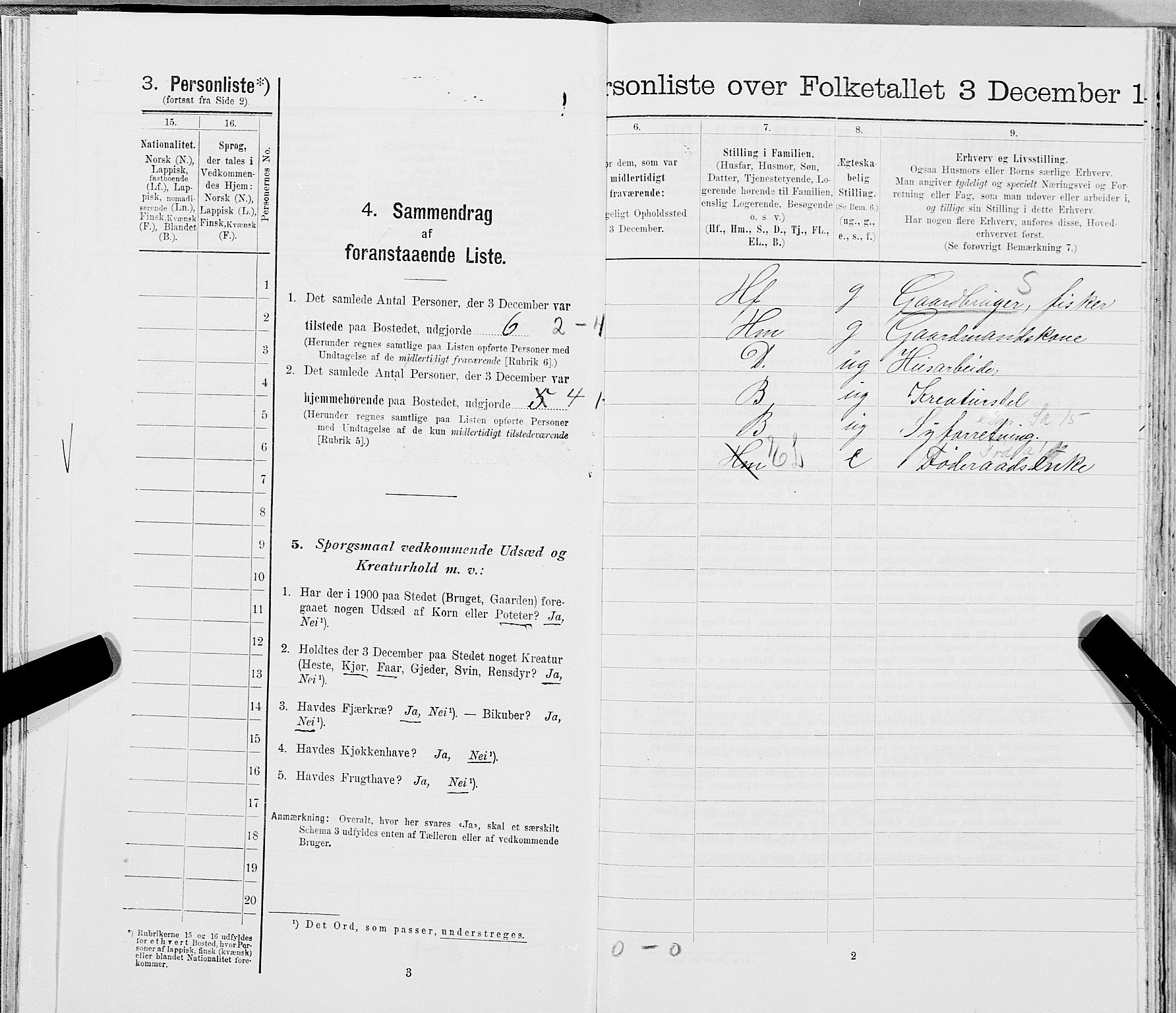 SAT, 1900 census for Træna, 1900, p. 39