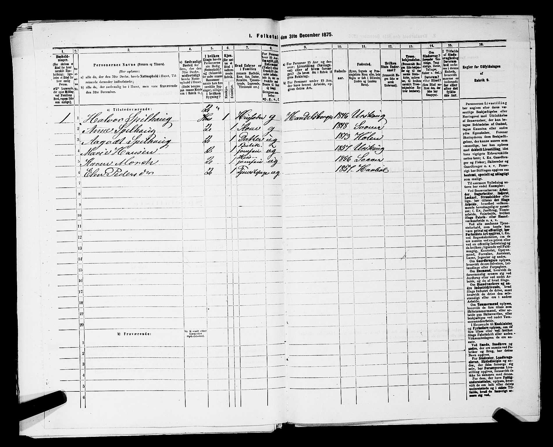 RA, 1875 census for 0204B Vestby/Hølen, 1875, p. 67