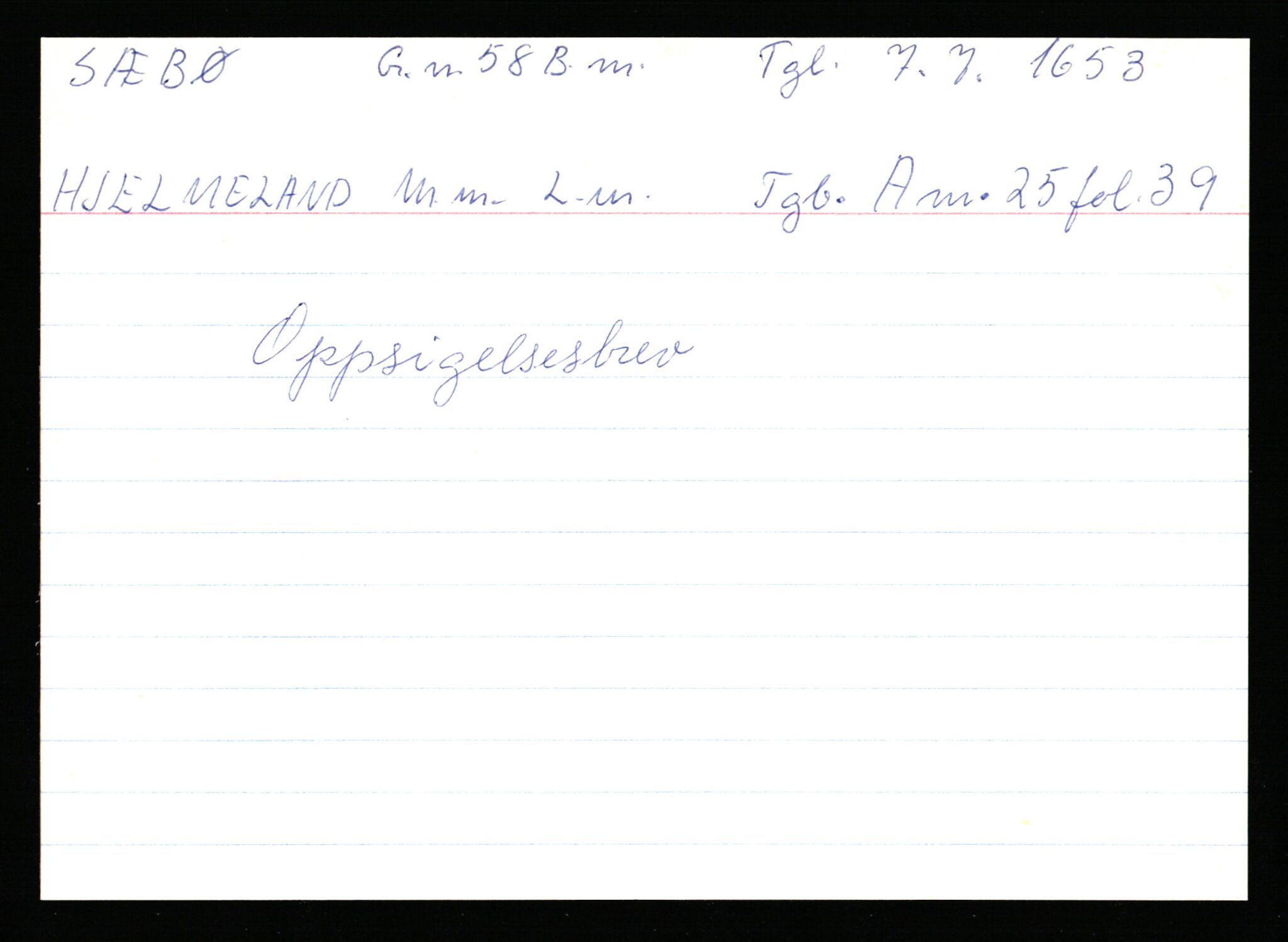 Statsarkivet i Stavanger, AV/SAST-A-101971/03/Y/Ym/L0058: Åstedskort sortert etter gårdsnavn: Sæbø - Sørhus, 1600-1950, p. 12