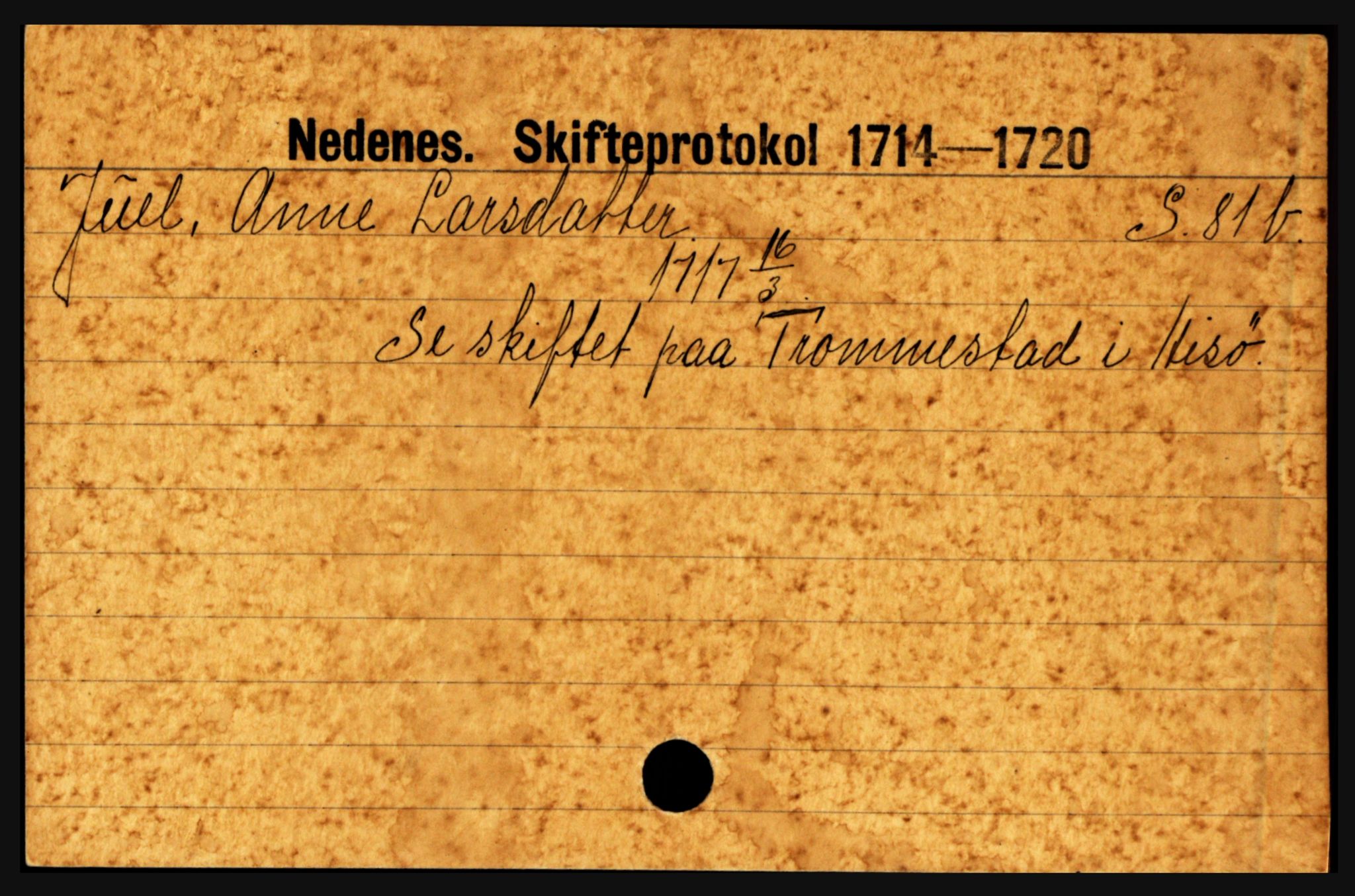 Nedenes sorenskriveri før 1824, AV/SAK-1221-0007/H, p. 14327