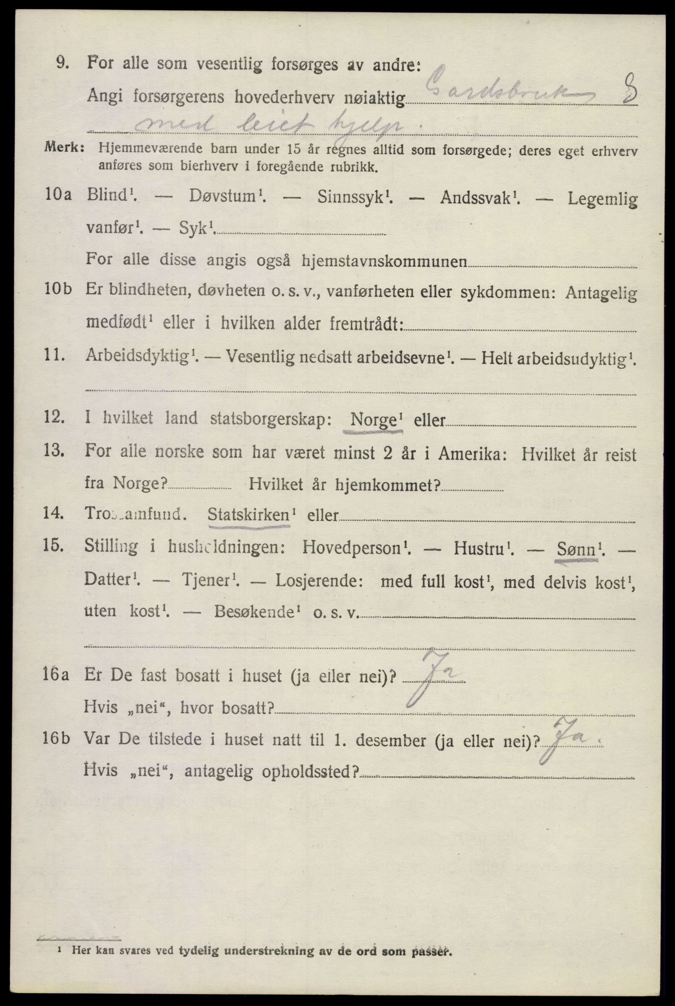 SAKO, 1920 census for Sem, 1920, p. 7486