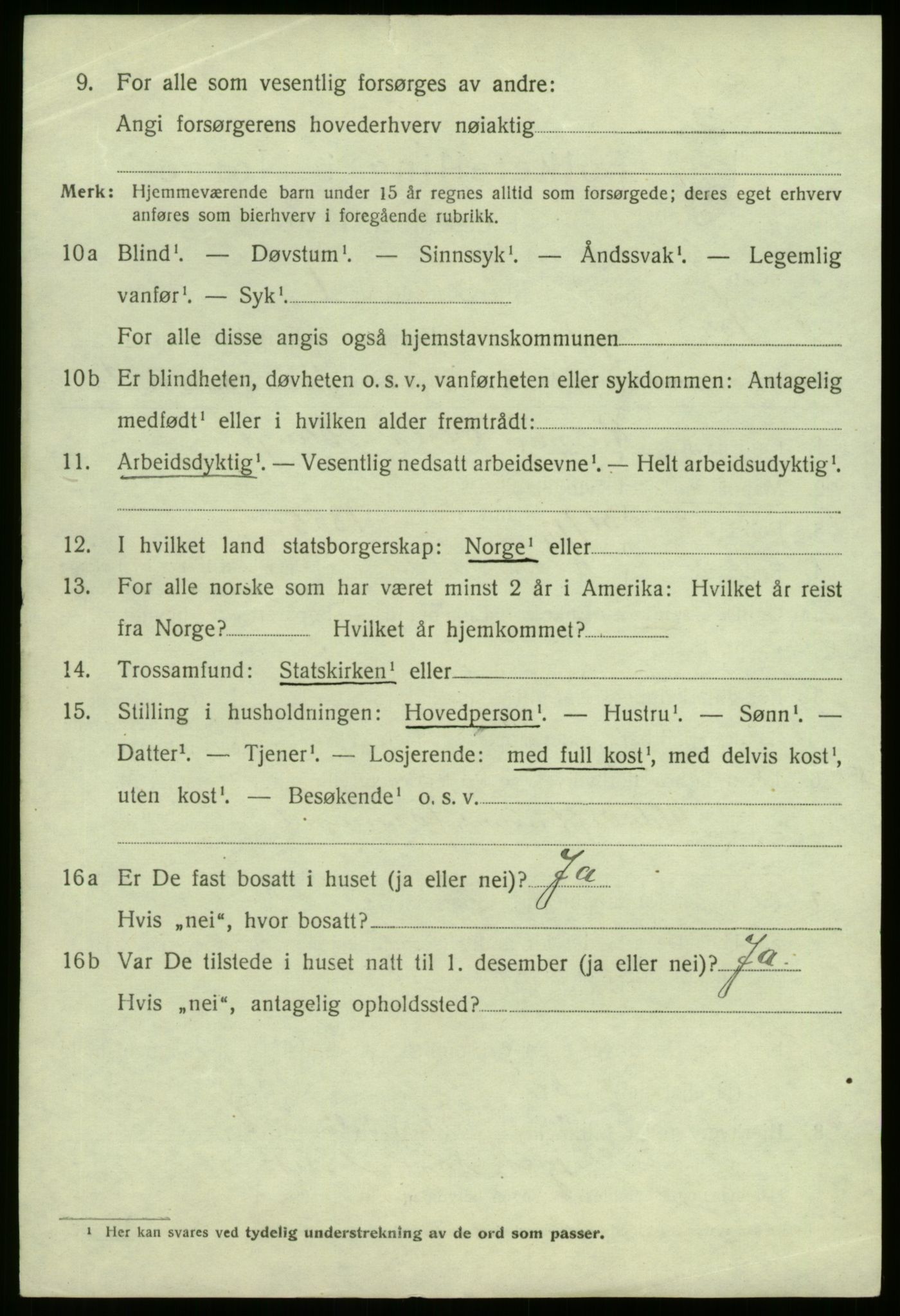 SAB, 1920 census for Sør-Vågsøy, 1920, p. 2427