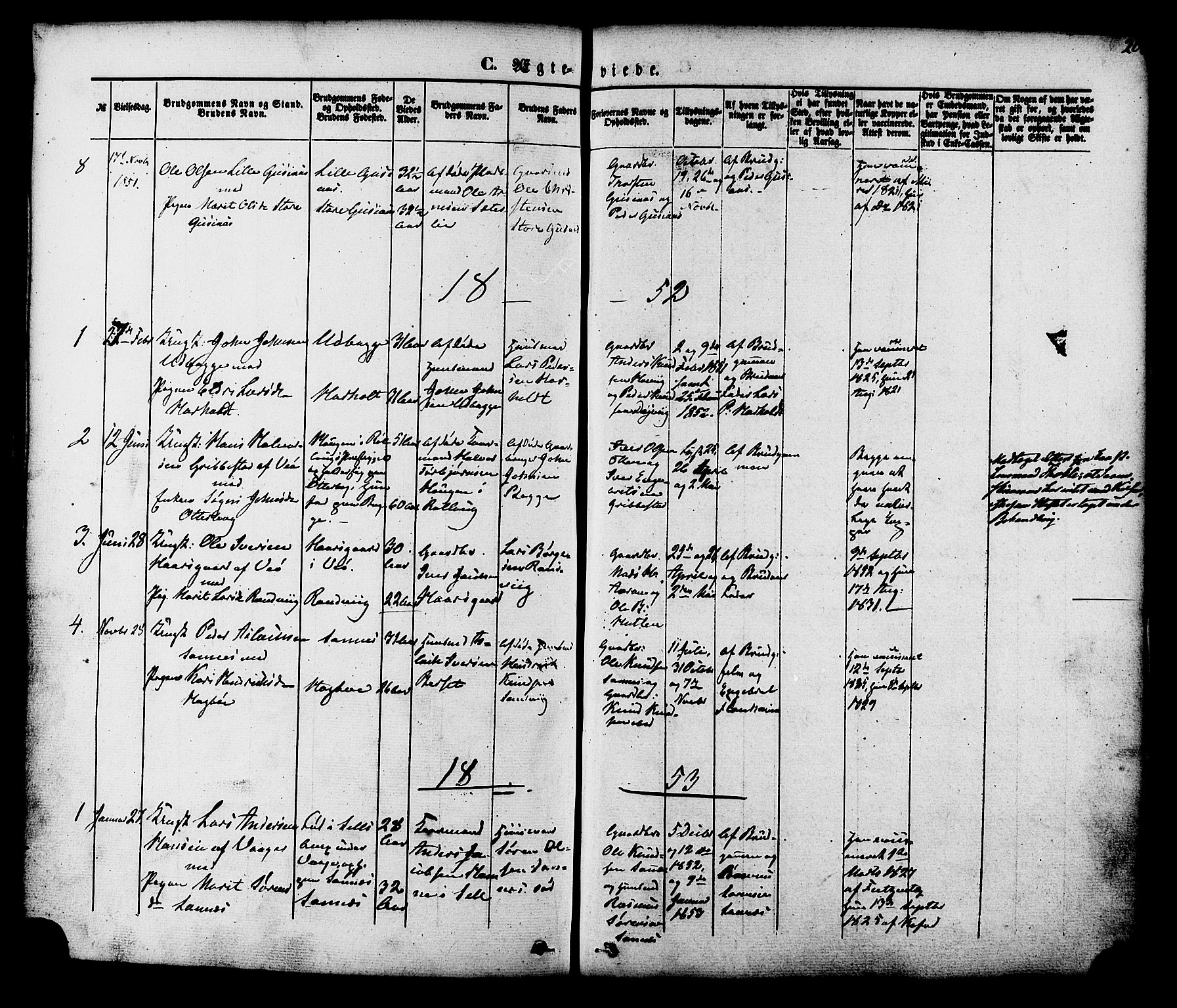 Ministerialprotokoller, klokkerbøker og fødselsregistre - Møre og Romsdal, SAT/A-1454/551/L0625: Parish register (official) no. 551A05, 1846-1879, p. 203