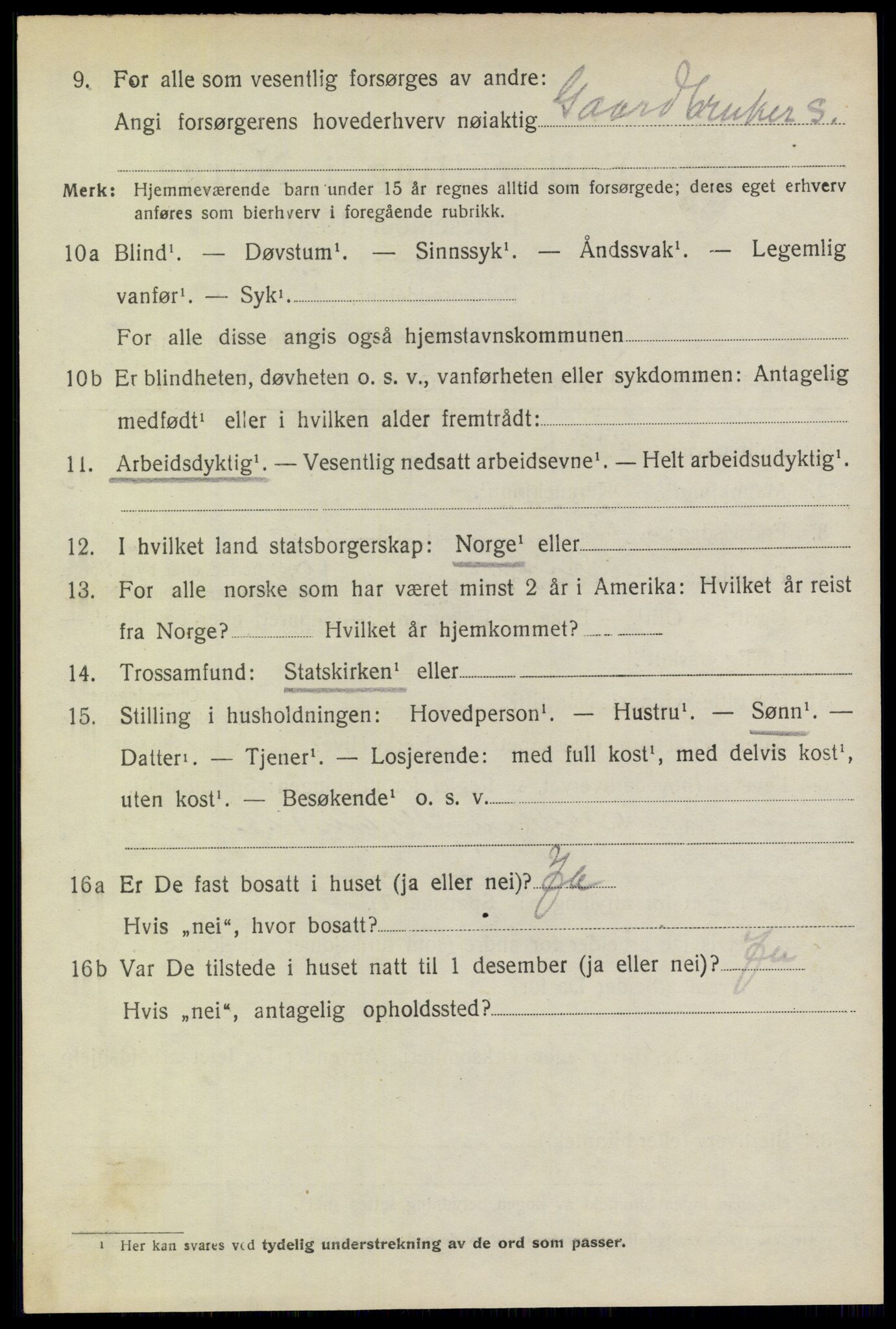 SAO, 1920 census for Aurskog, 1920, p. 6529