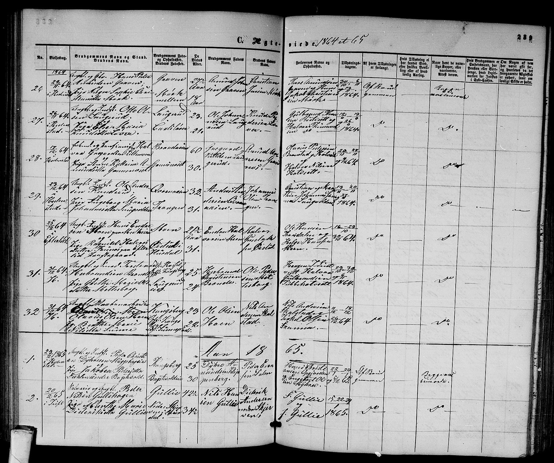 Sandsvær kirkebøker, AV/SAKO-A-244/G/Ga/L0005: Parish register (copy) no. I 5, 1857-1873, p. 239