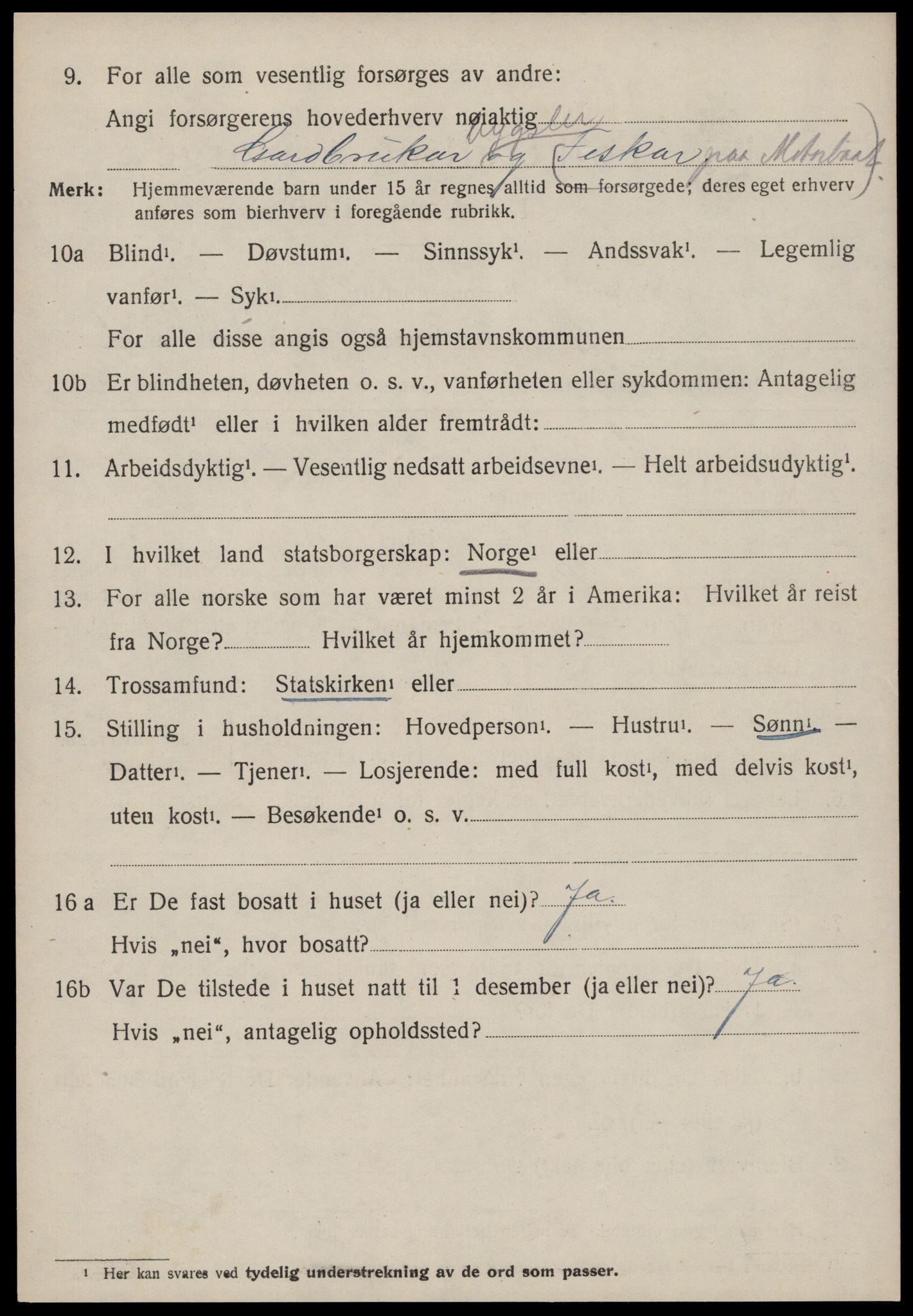 SAT, 1920 census for Haram, 1920, p. 1354