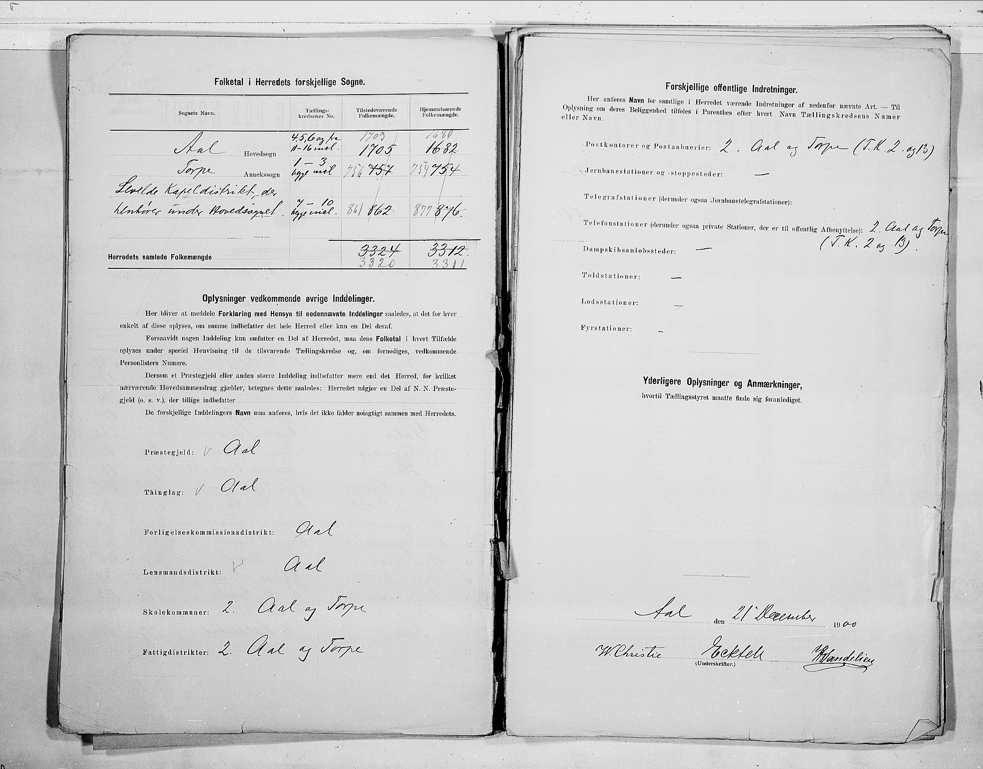 RA, 1900 census for Ål, 1900, p. 4