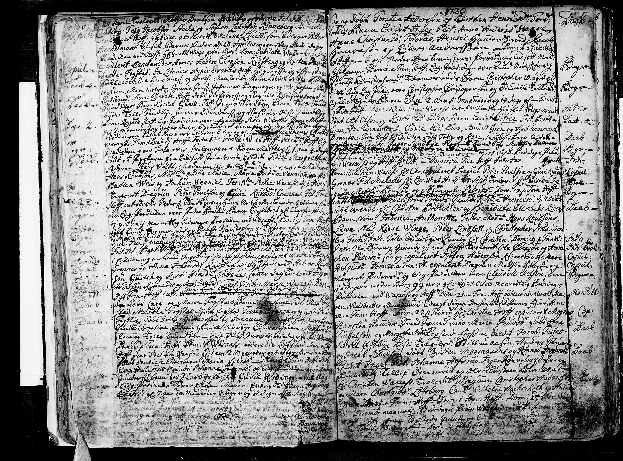Hof kirkebøker, SAKO/A-64/F/Fa/L0001: Parish register (official) no. I 1, 1704-1745, p. 28