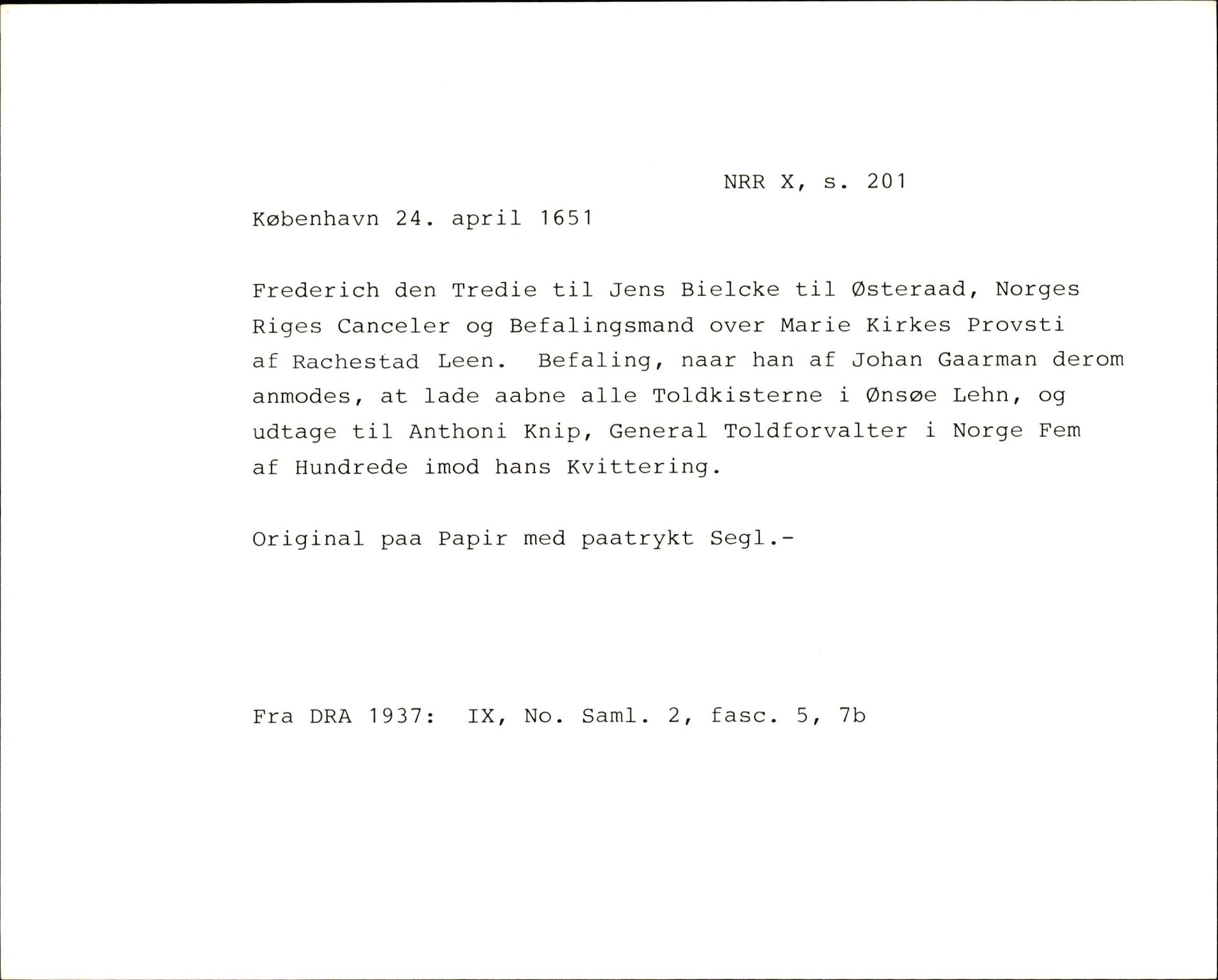 Riksarkivets diplomsamling, AV/RA-EA-5965/F35/F35f/L0002: Regestsedler: Diplomer fra DRA 1937 og 1996, p. 903