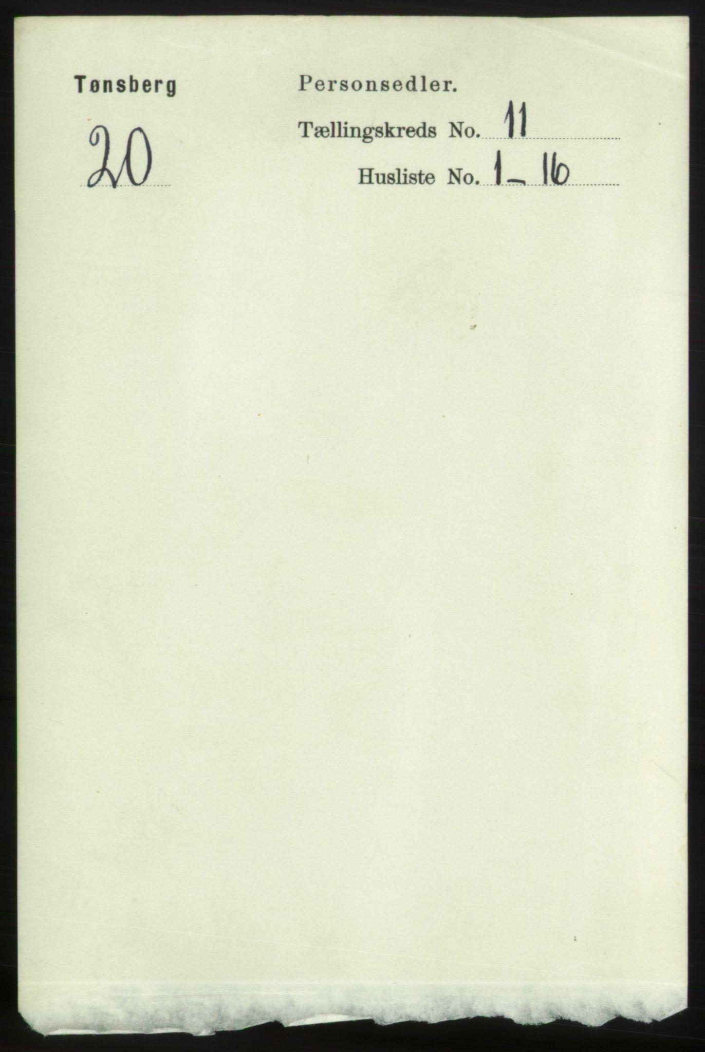 RA, 1891 census for 0705 Tønsberg, 1891, p. 3851